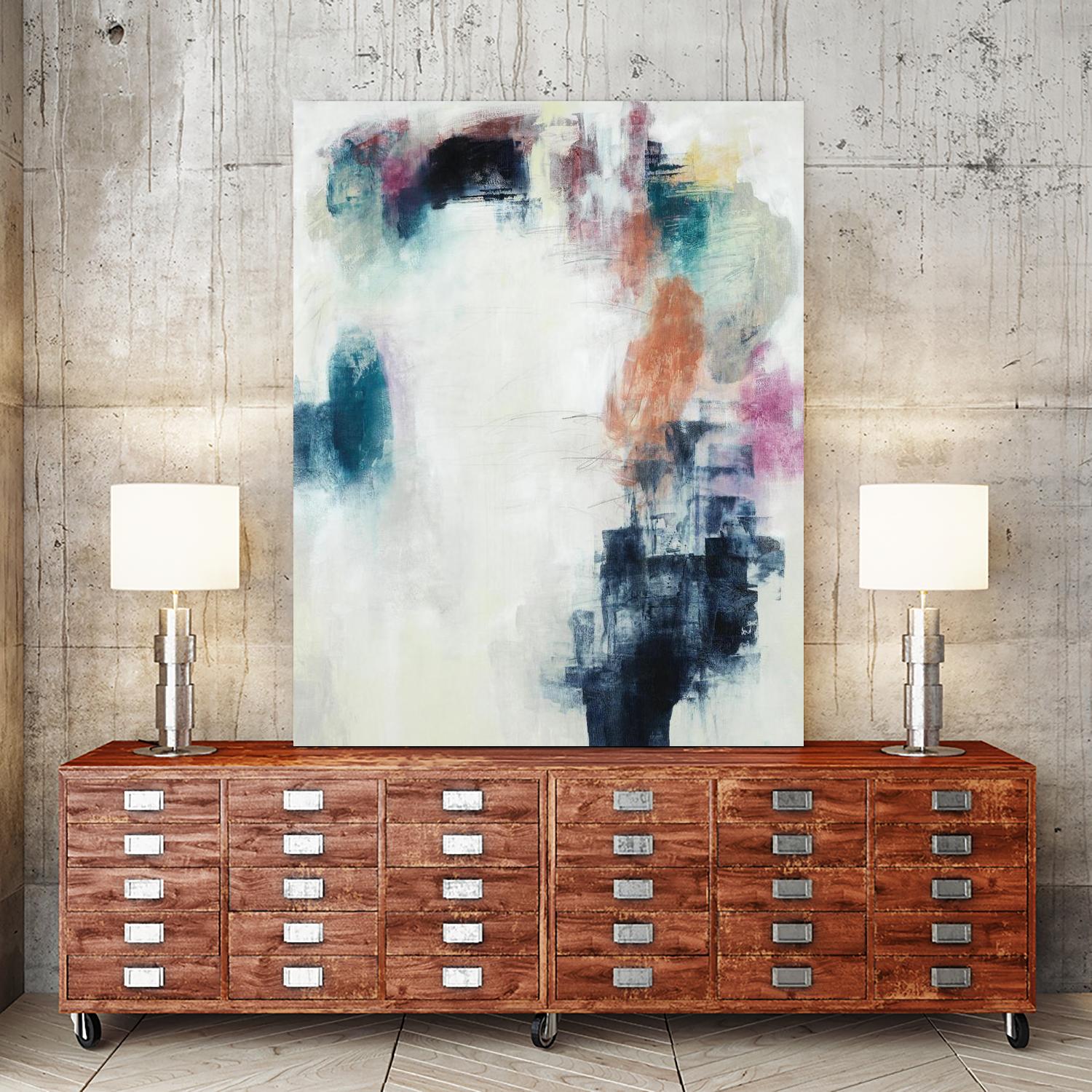 Sensitive Strum by Daleno Art on GIANT ART - blue abstract abstrait
