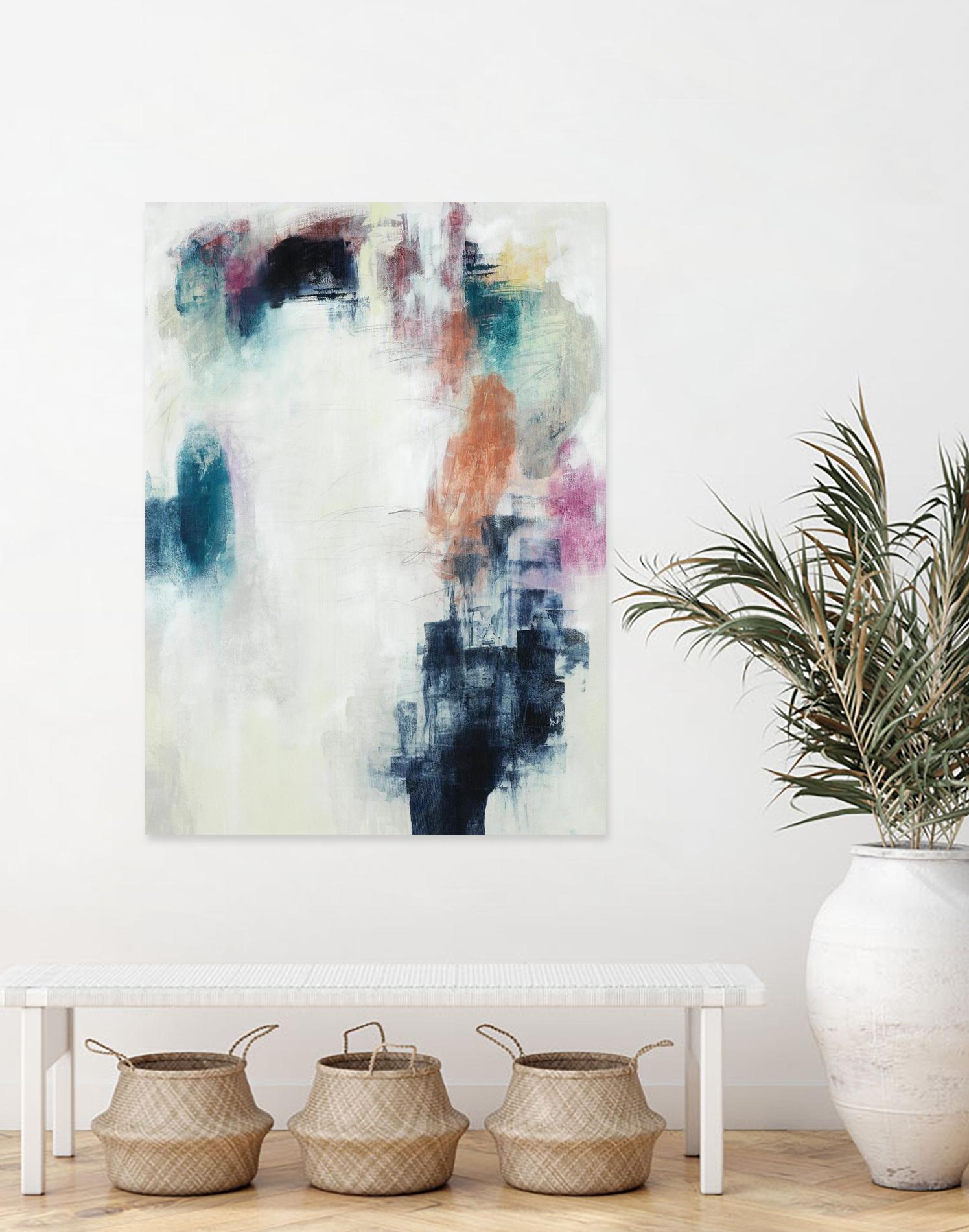 Sensitive Strum by Daleno Art on GIANT ART - blue abstract abstrait
