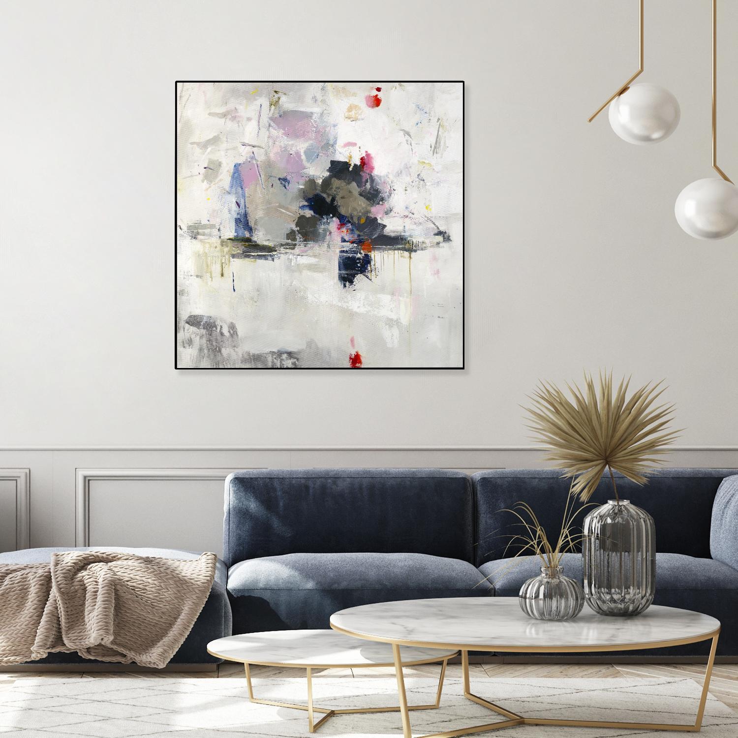 Glacial Mass by Daleno Art on GIANT ART - red abstract abstrait