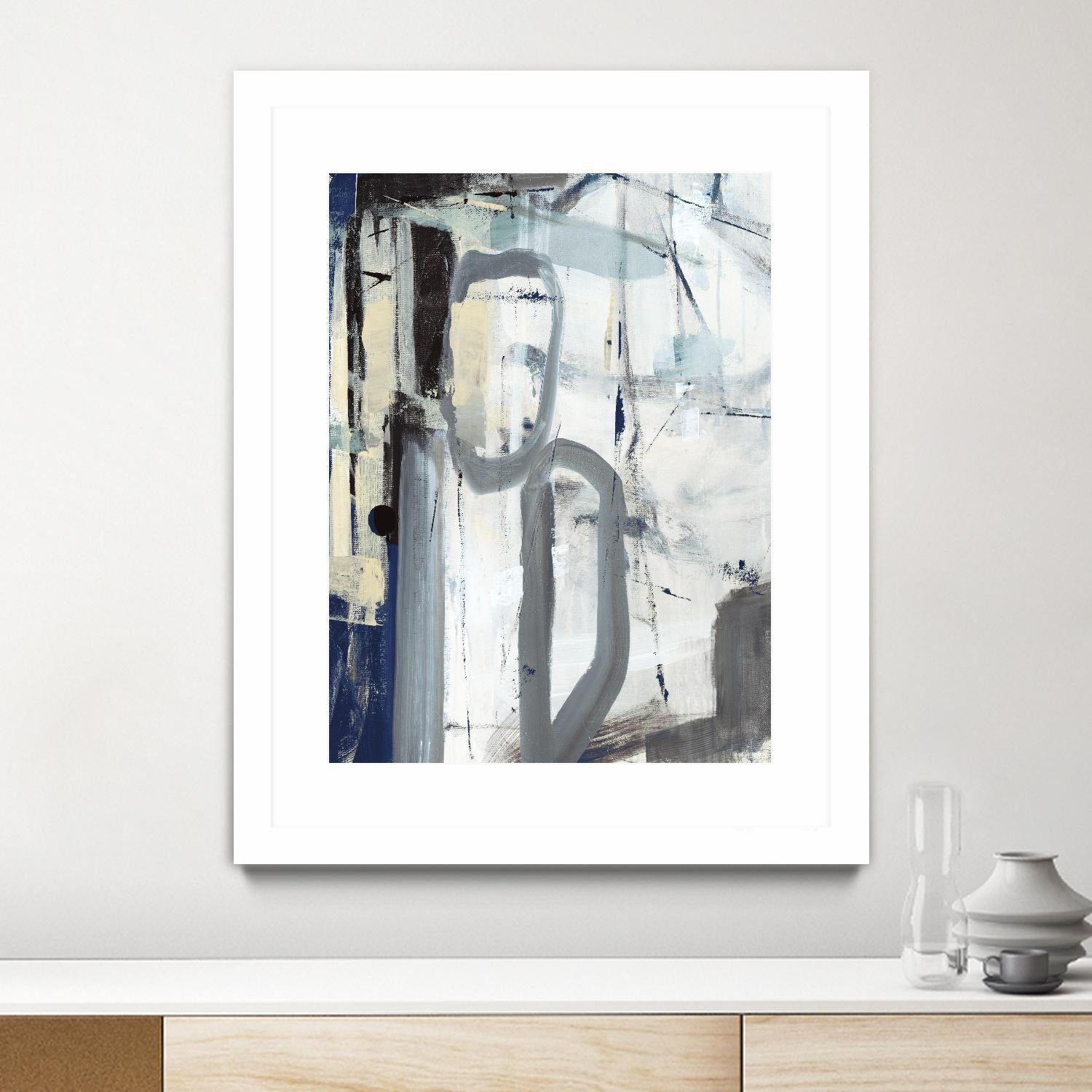 Mastering the Stairs by Daleno Art on GIANT ART - beige abstract