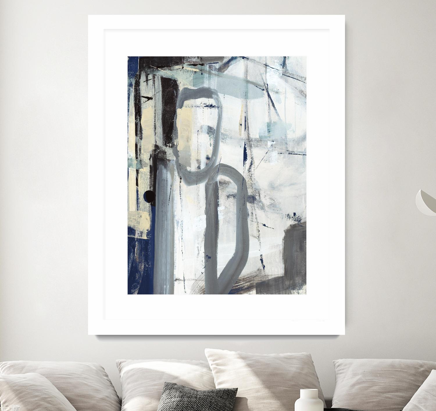 Mastering the Stairs by Daleno Art on GIANT ART - beige abstract