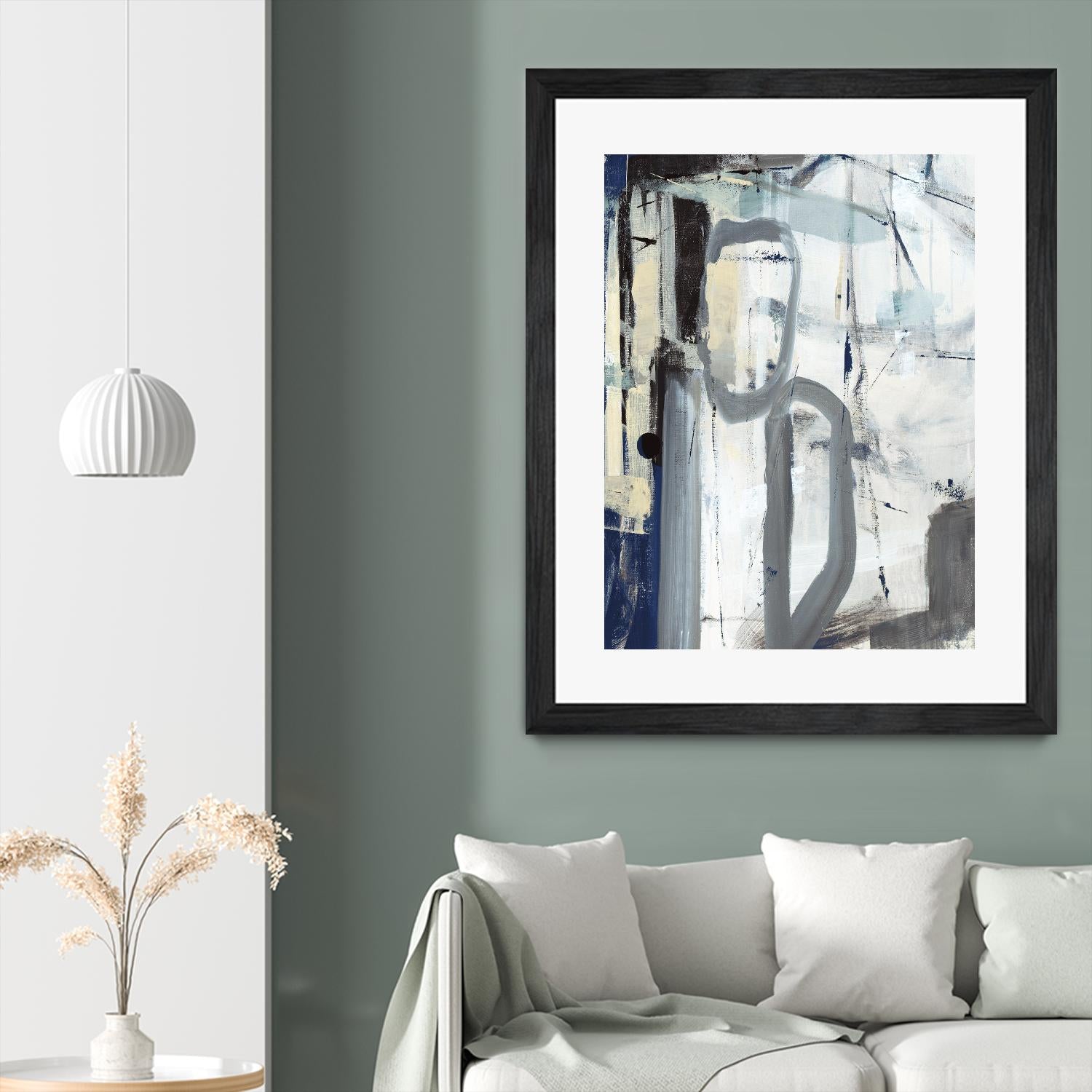 Mastering the Stairs by Daleno Art on GIANT ART - beige abstract