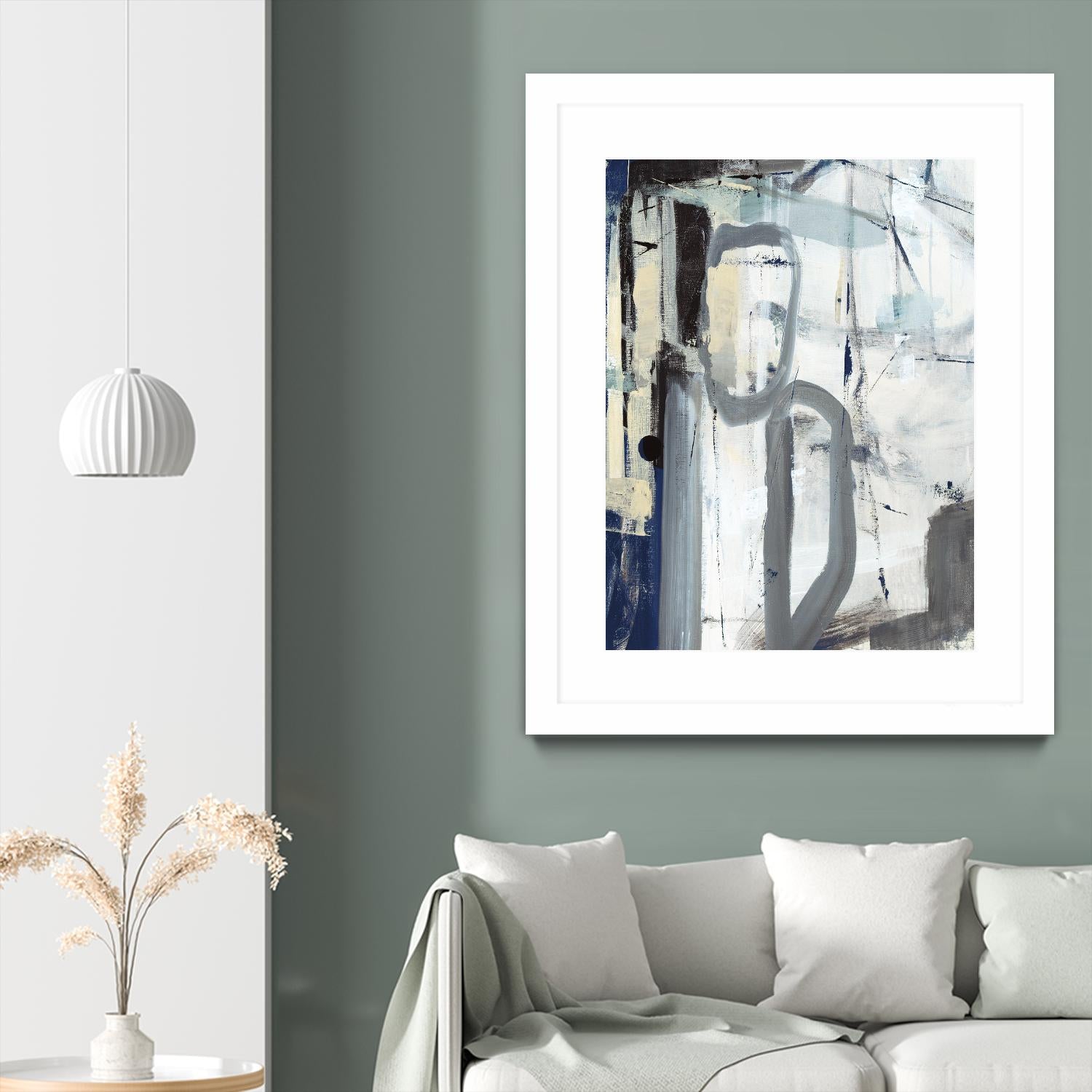 Mastering the Stairs by Daleno Art on GIANT ART - beige abstract