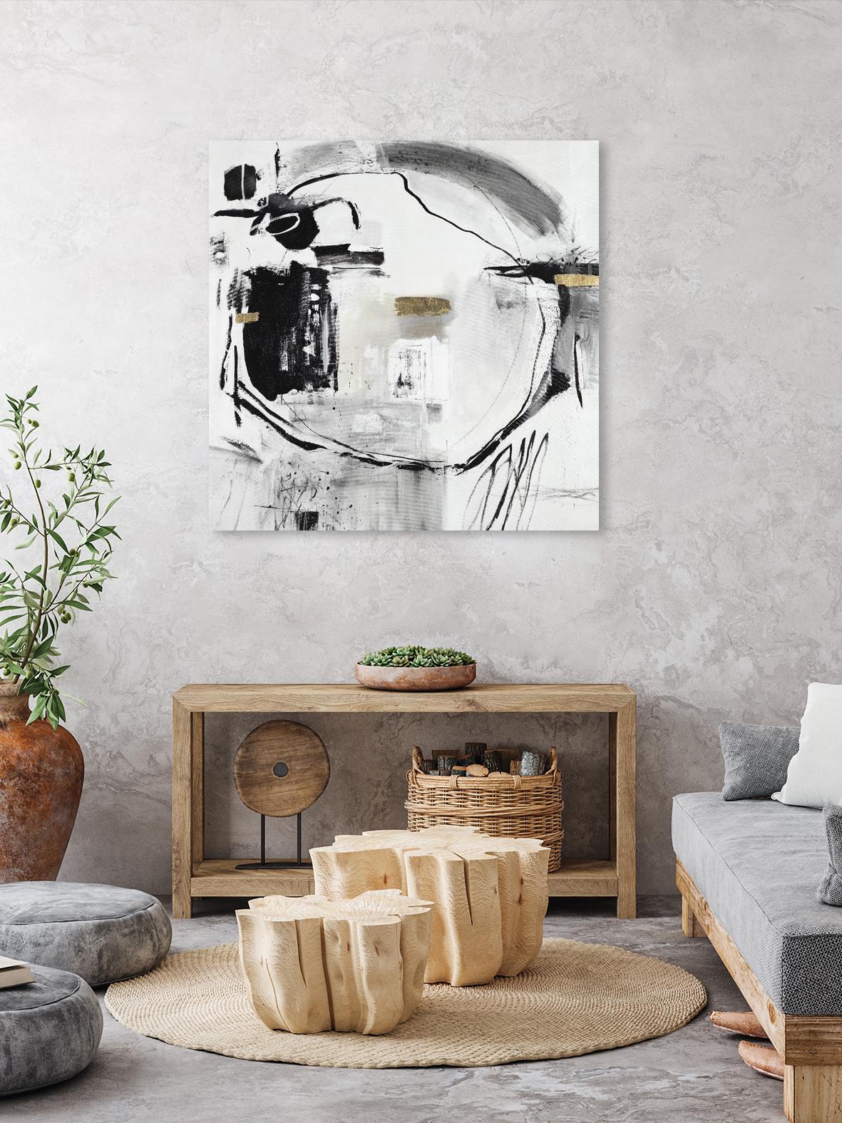 In a Tizzy by Daleno Art on GIANT ART - gold abstract