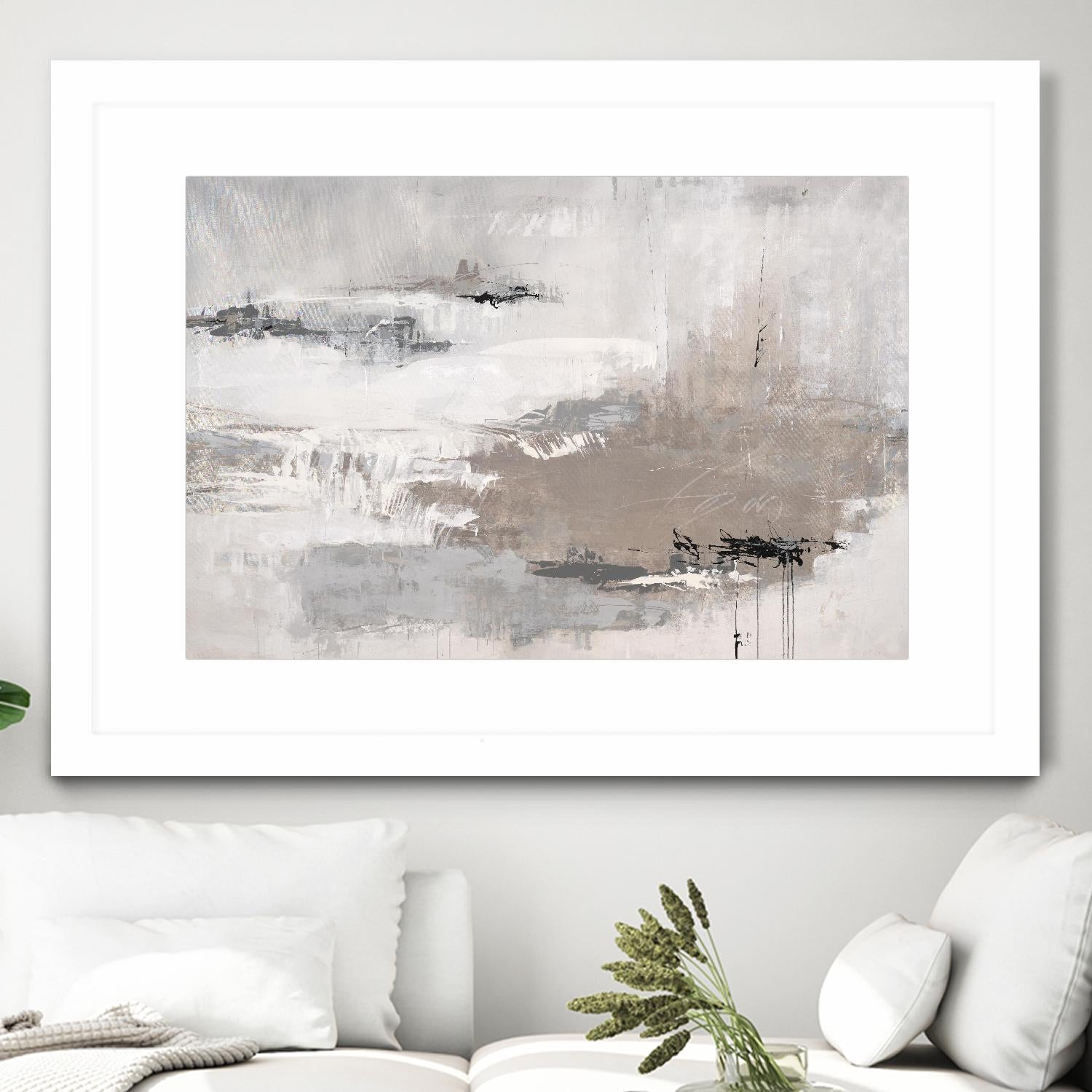 Houston is Calling by Daleno Art on GIANT ART - white abstract abstrait