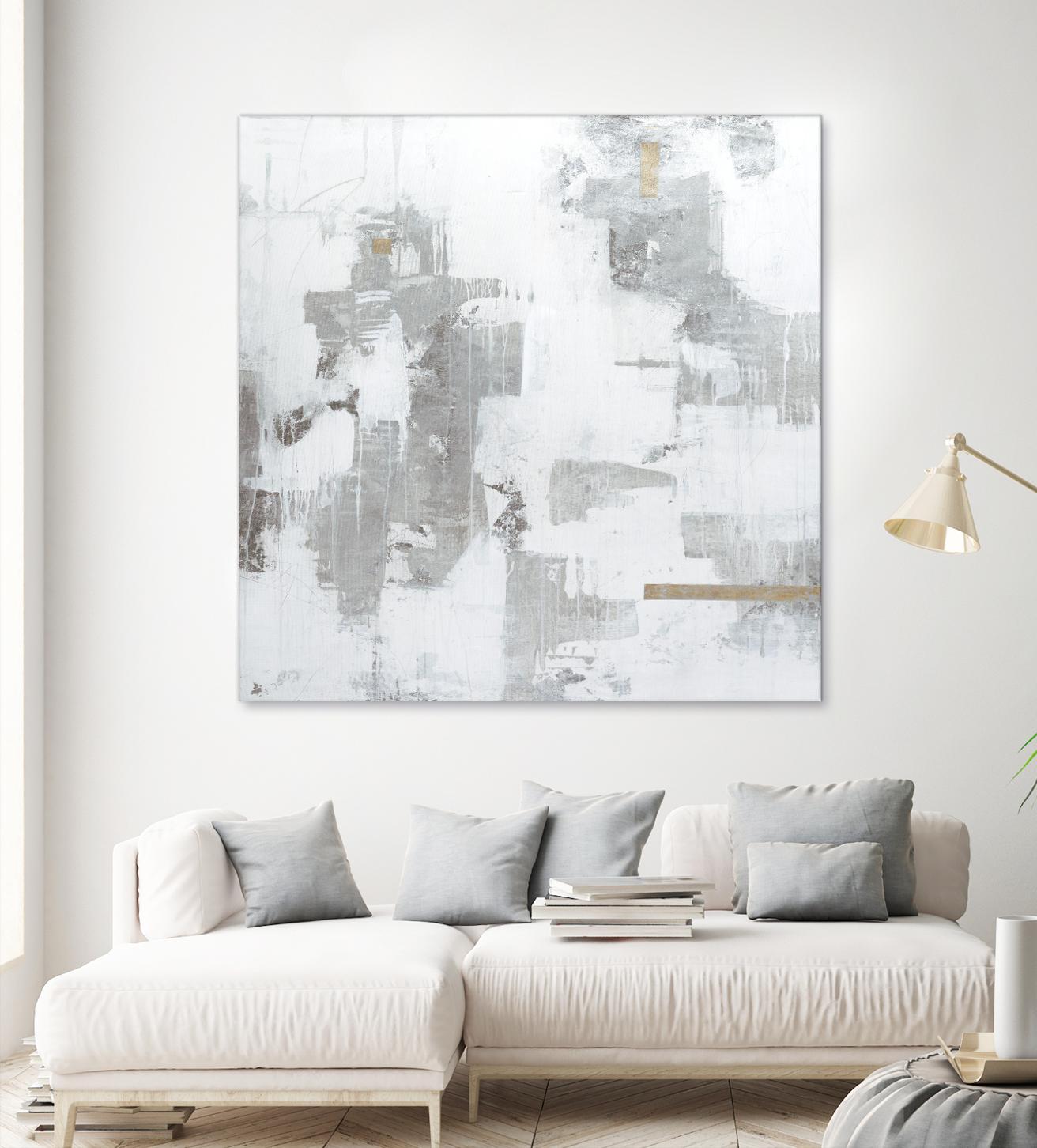 Haloed in Metallic II by Daleno Art on GIANT ART - gold abstract abstract