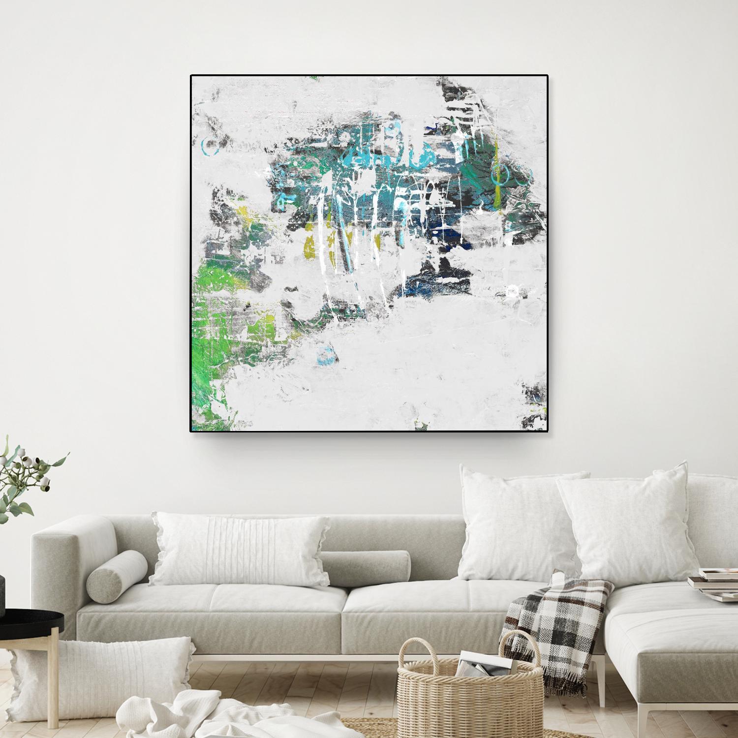 cool Kids I by Daleno Art on GIANT ART - green abstract abstrait