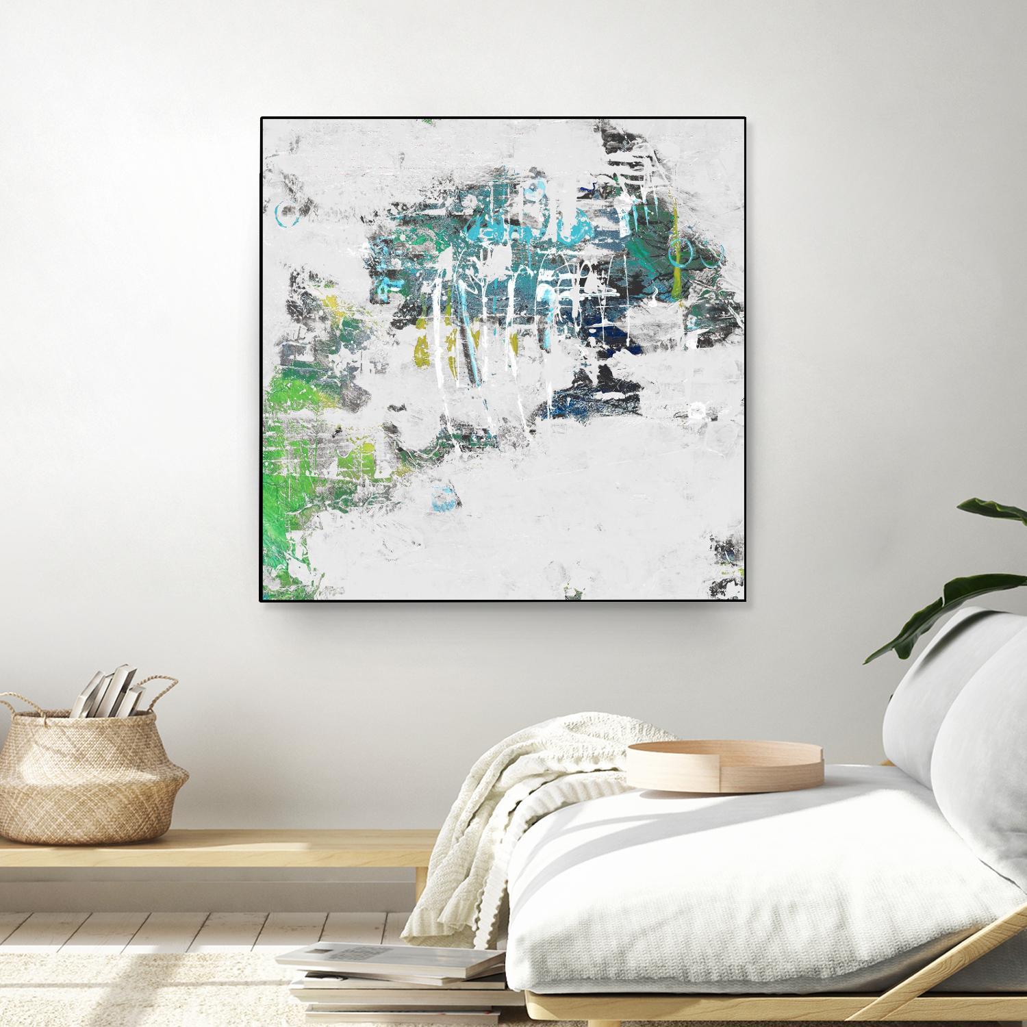 cool Kids I by Daleno Art on GIANT ART - green abstract abstrait