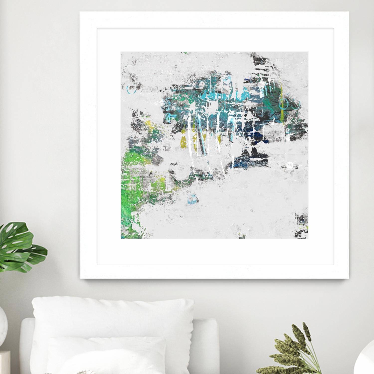 cool Kids I by Daleno Art on GIANT ART - green abstract abstrait