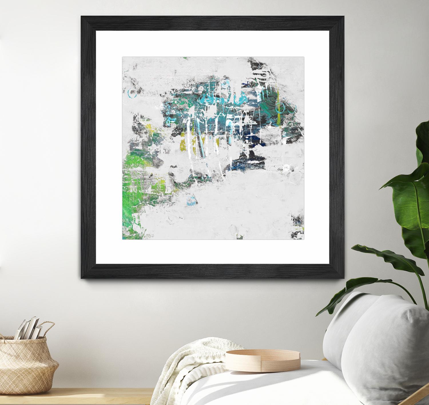 cool Kids I by Daleno Art on GIANT ART - green abstract abstrait
