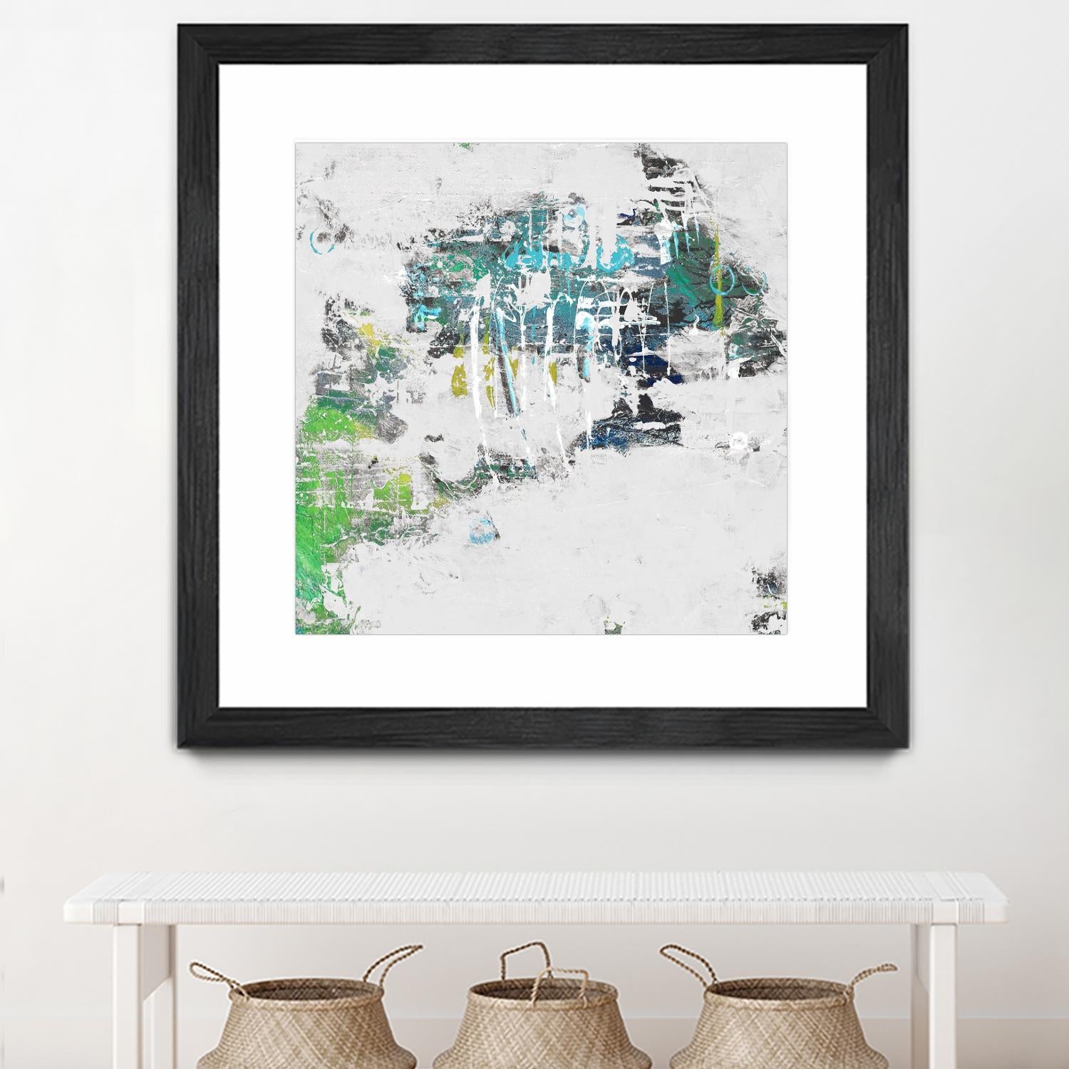 cool Kids I by Daleno Art on GIANT ART - green abstract abstrait