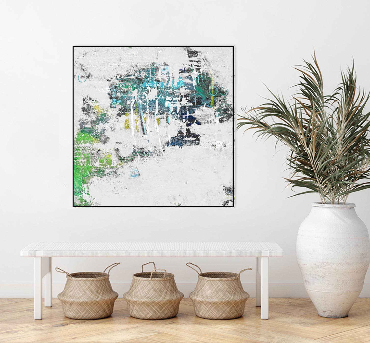 cool Kids I by Daleno Art on GIANT ART - green abstract abstrait