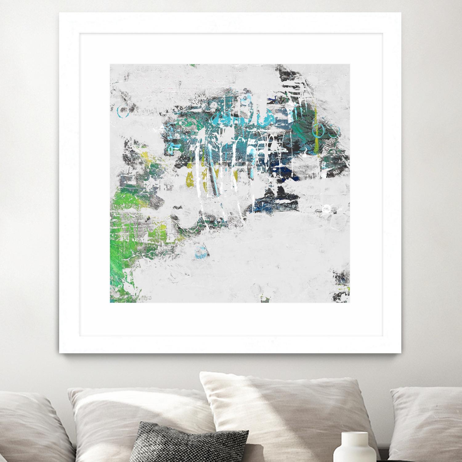 cool Kids I by Daleno Art on GIANT ART - green abstract abstrait