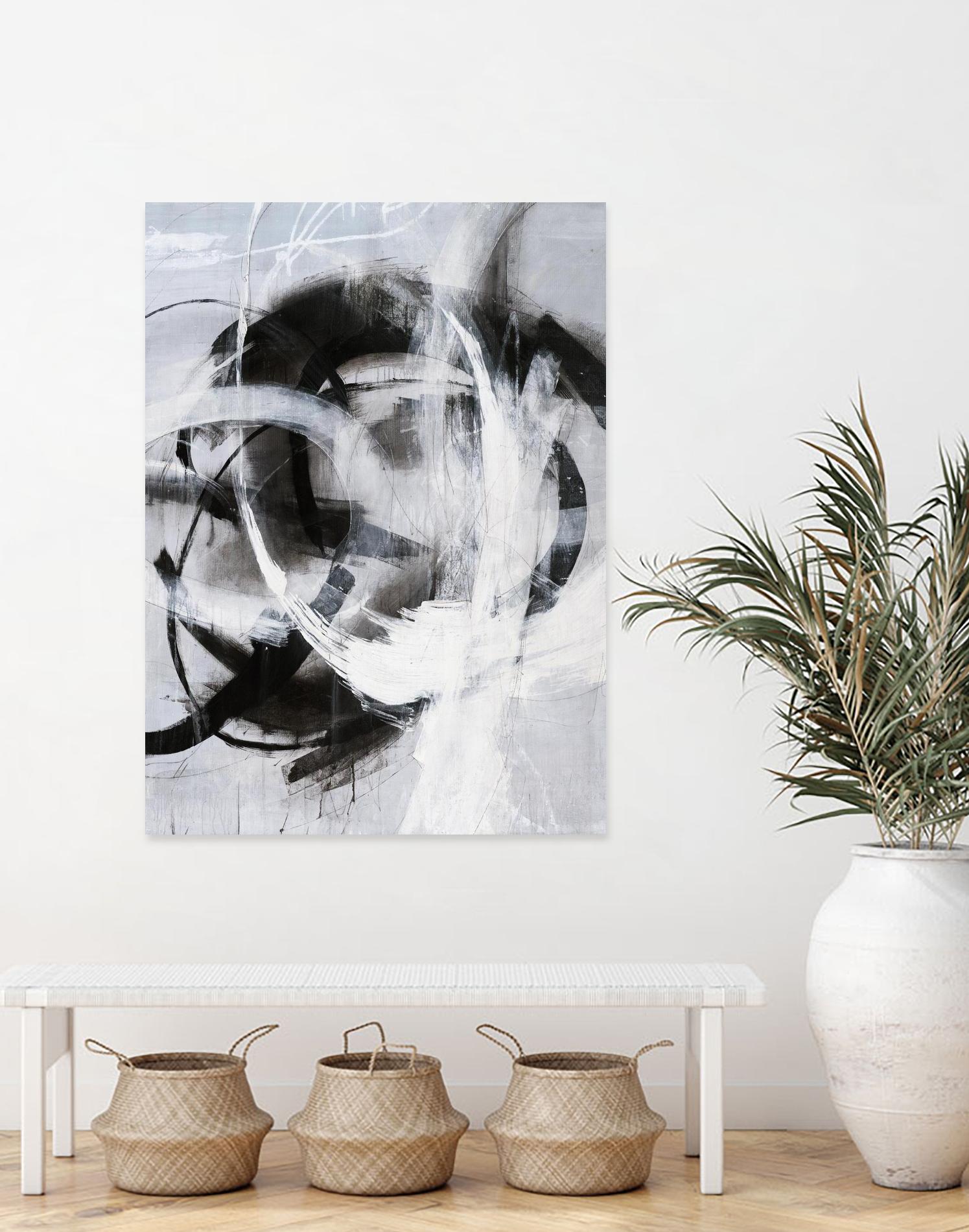 No Turning Radius by Daleno Art on GIANT ART - white abstract