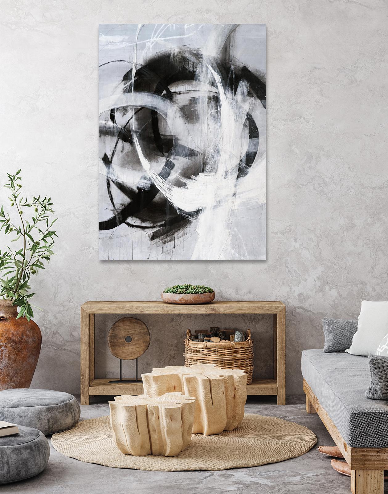 No Turning Radius by Daleno Art on GIANT ART - white abstract