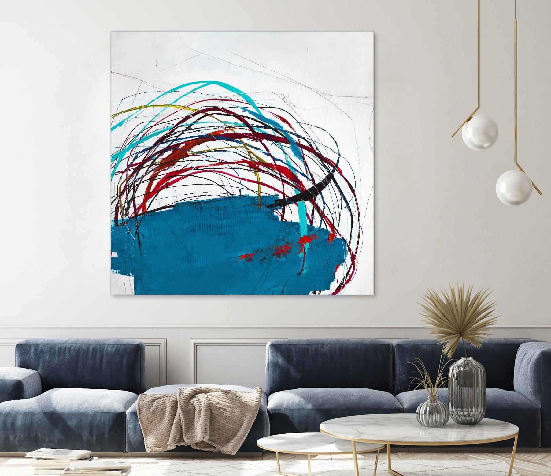 Thimble and Twine by Daleno Art on GIANT ART - red abstract abstrait