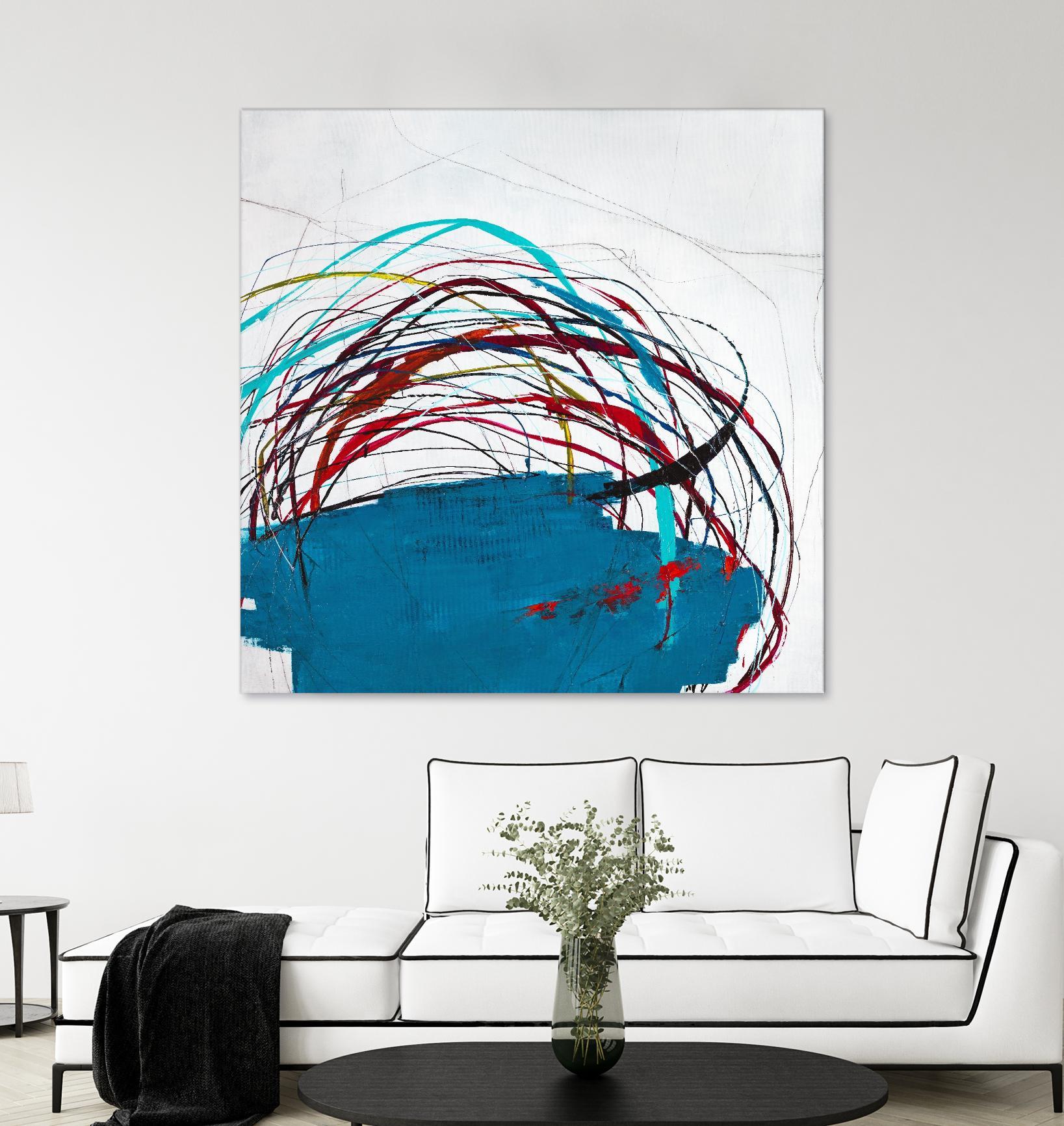 Thimble and Twine by Daleno Art on GIANT ART - red abstract abstrait