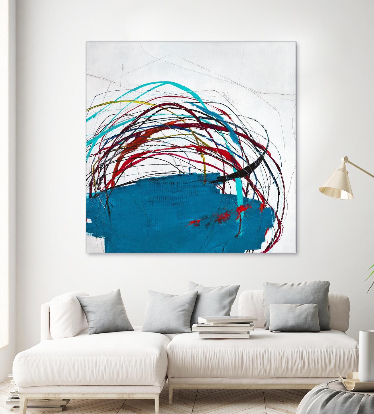 Thimble and Twine by Daleno Art on GIANT ART - red abstract abstrait