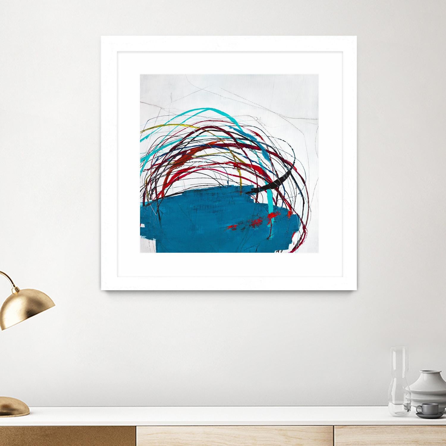 Thimble and Twine by Daleno Art on GIANT ART - red abstract abstrait