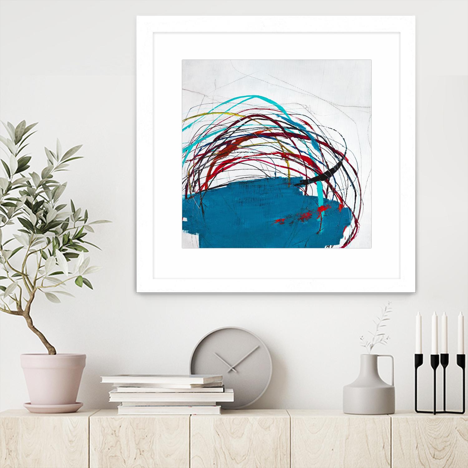 Thimble and Twine by Daleno Art on GIANT ART - red abstract abstrait