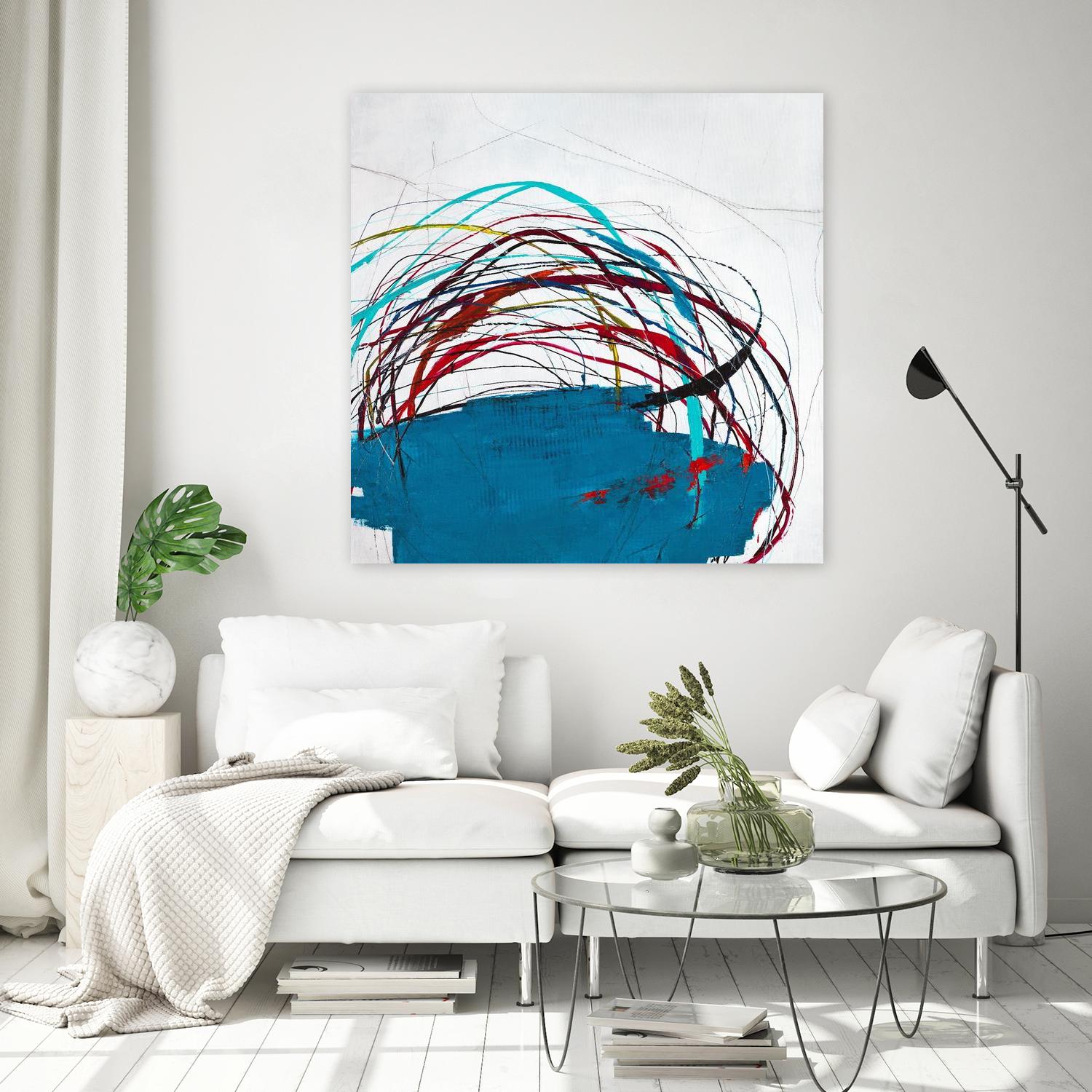 Thimble and Twine by Daleno Art on GIANT ART - red abstract abstrait