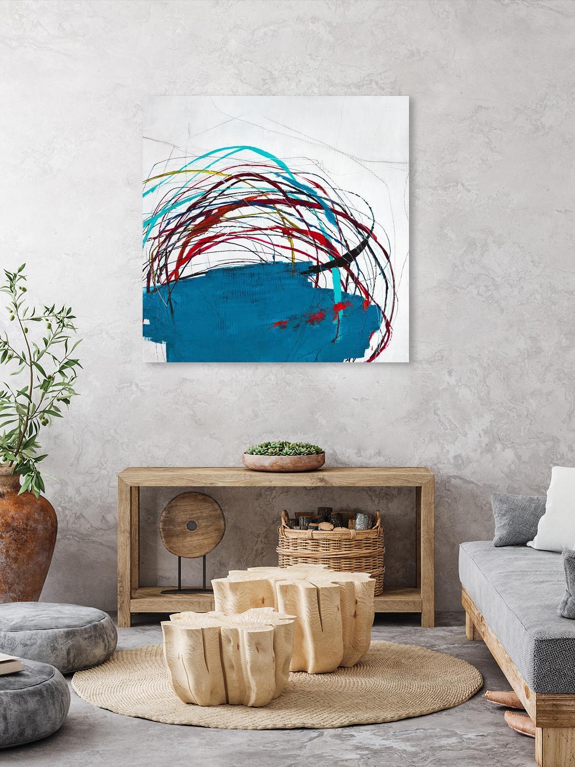 Thimble and Twine by Daleno Art on GIANT ART - red abstract abstrait