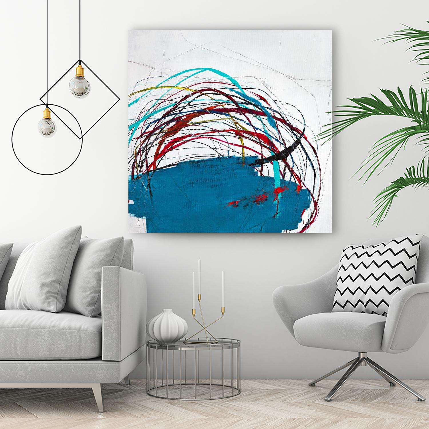 Thimble and Twine by Daleno Art on GIANT ART - red abstract abstrait