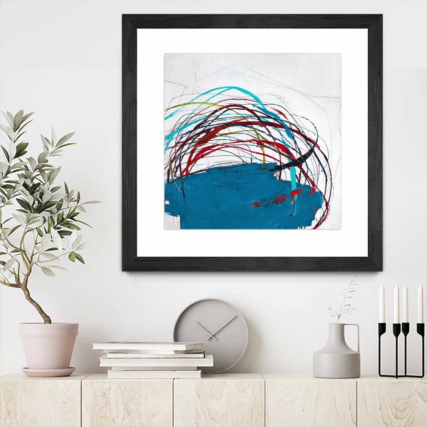 Thimble and Twine by Daleno Art on GIANT ART - red abstract abstrait