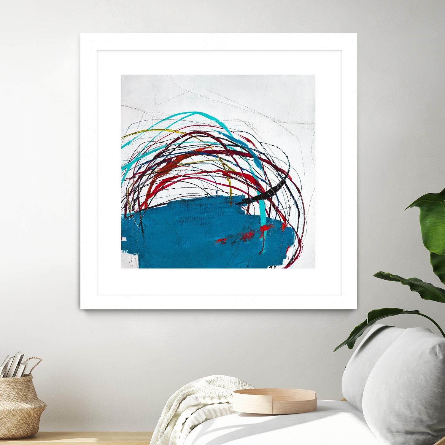 Thimble and Twine by Daleno Art on GIANT ART - red abstract abstrait
