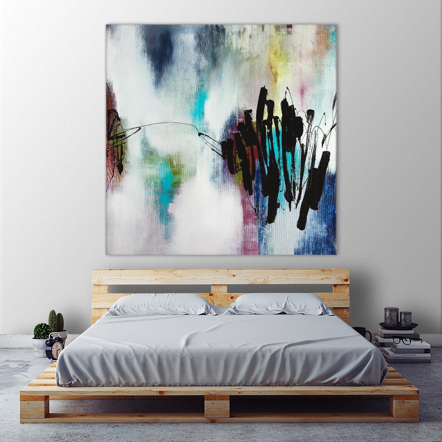 Disruptive Connection by Daleno Art on GIANT ART - pink abstract abstrait