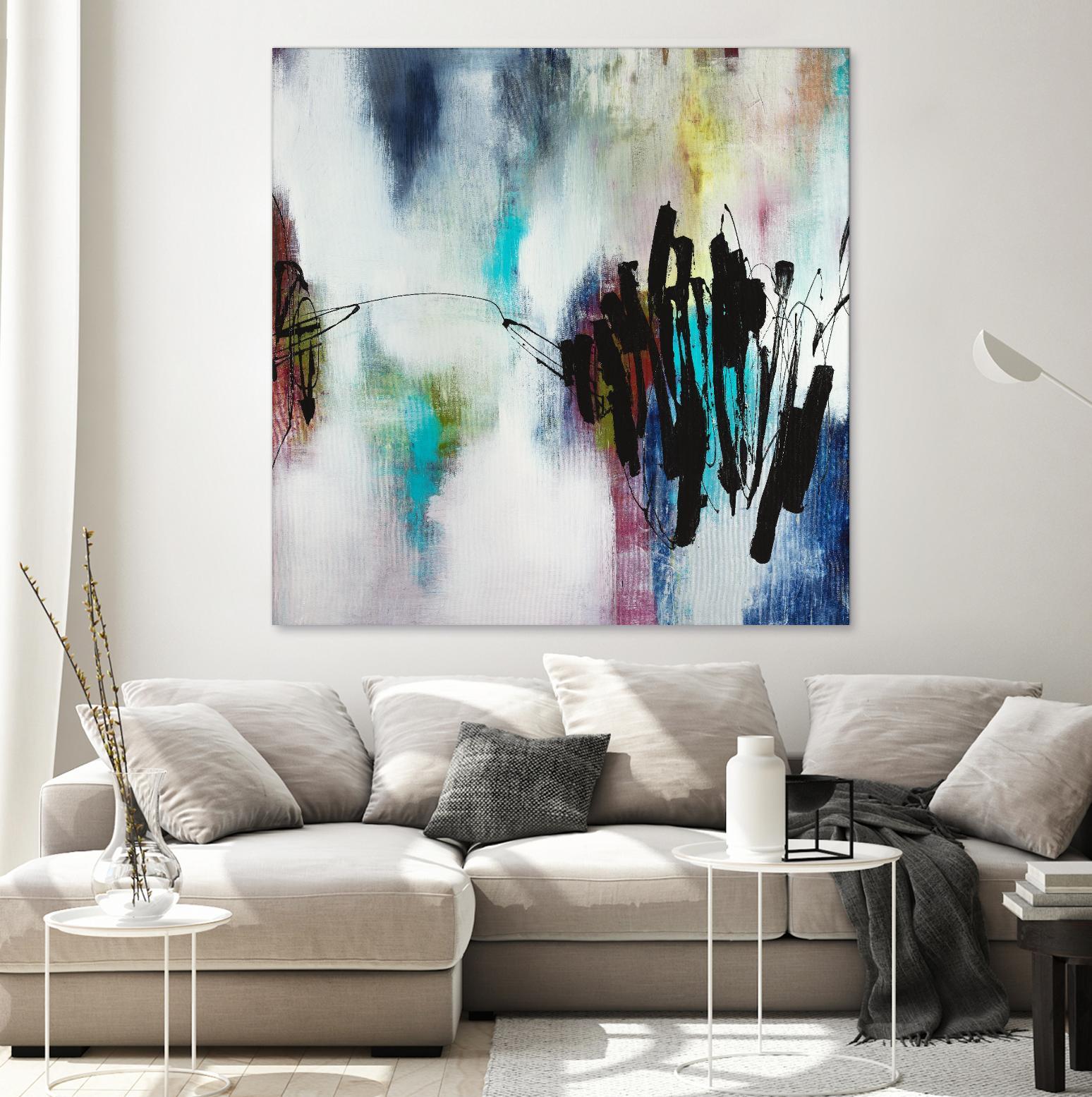 Disruptive Connection by Daleno Art on GIANT ART - pink abstract abstrait