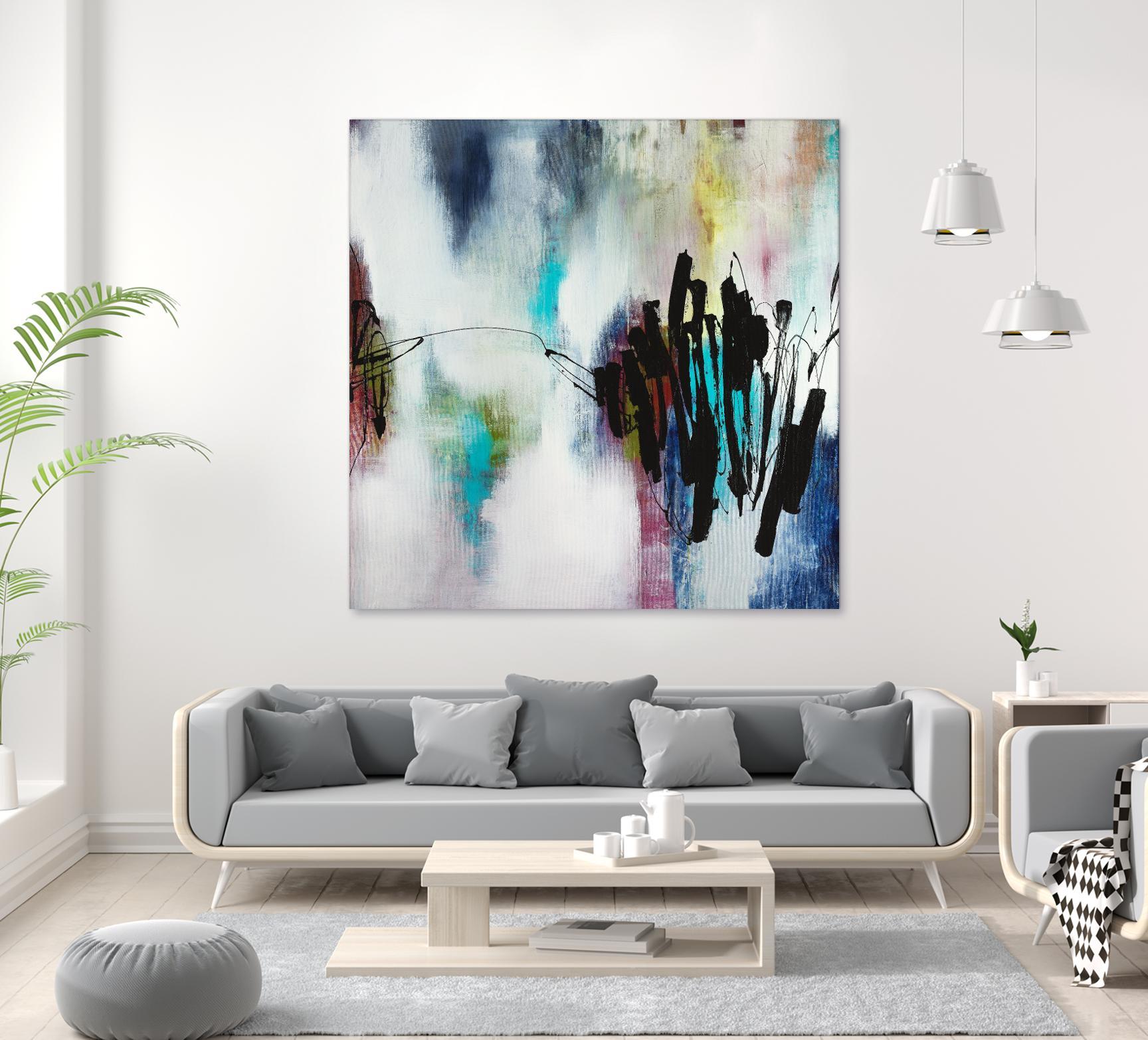 Disruptive Connection by Daleno Art on GIANT ART - pink abstract abstrait