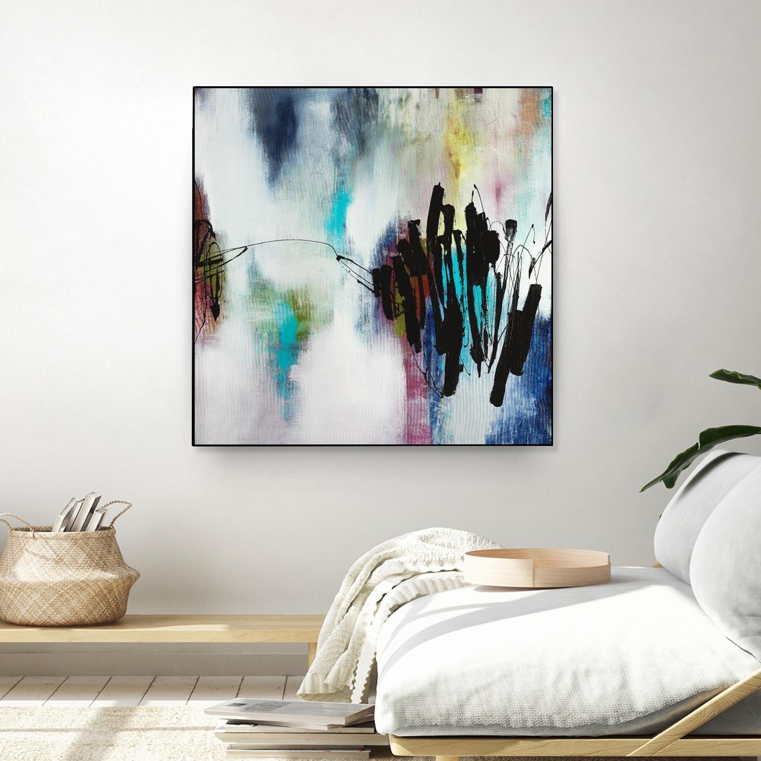 Disruptive Connection by Daleno Art on GIANT ART - pink abstract abstrait