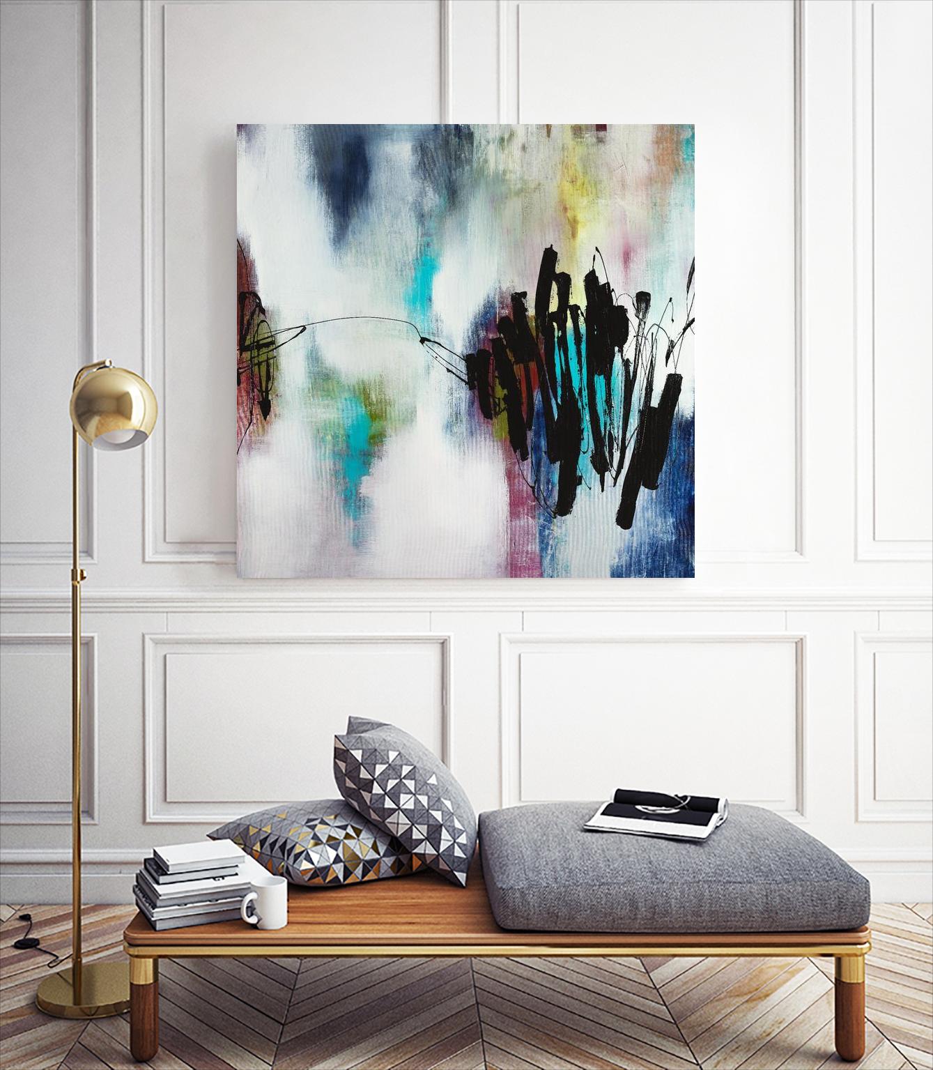 Disruptive Connection by Daleno Art on GIANT ART - pink abstract abstrait