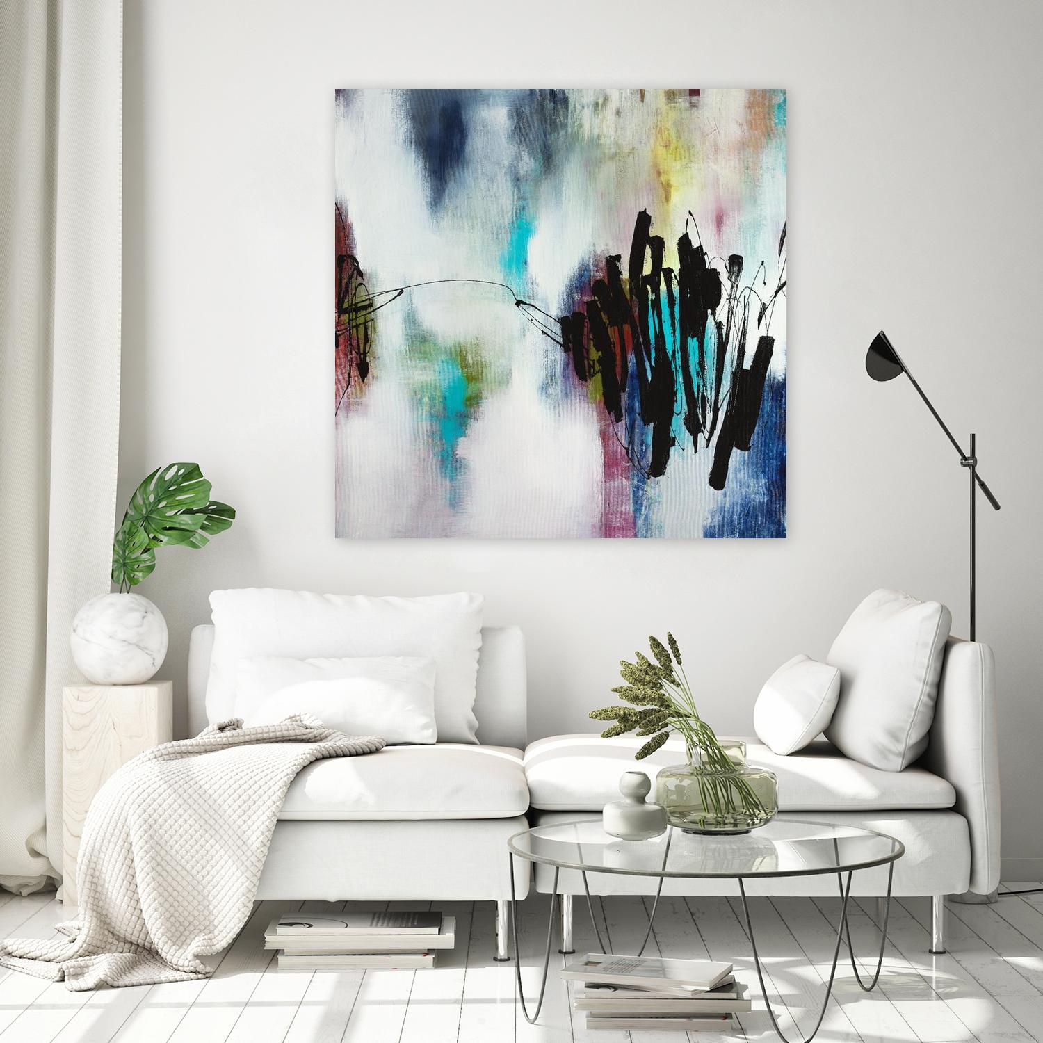 Disruptive Connection by Daleno Art on GIANT ART - pink abstract abstrait