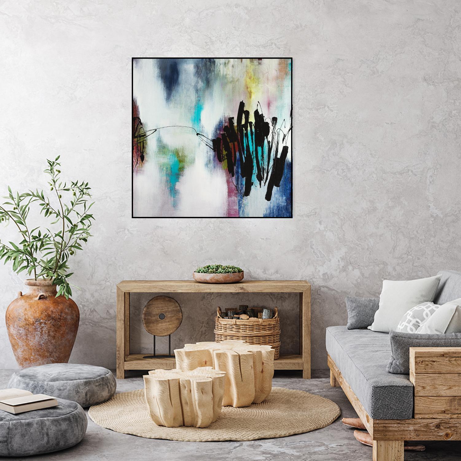 Disruptive Connection by Daleno Art on GIANT ART - pink abstract abstrait