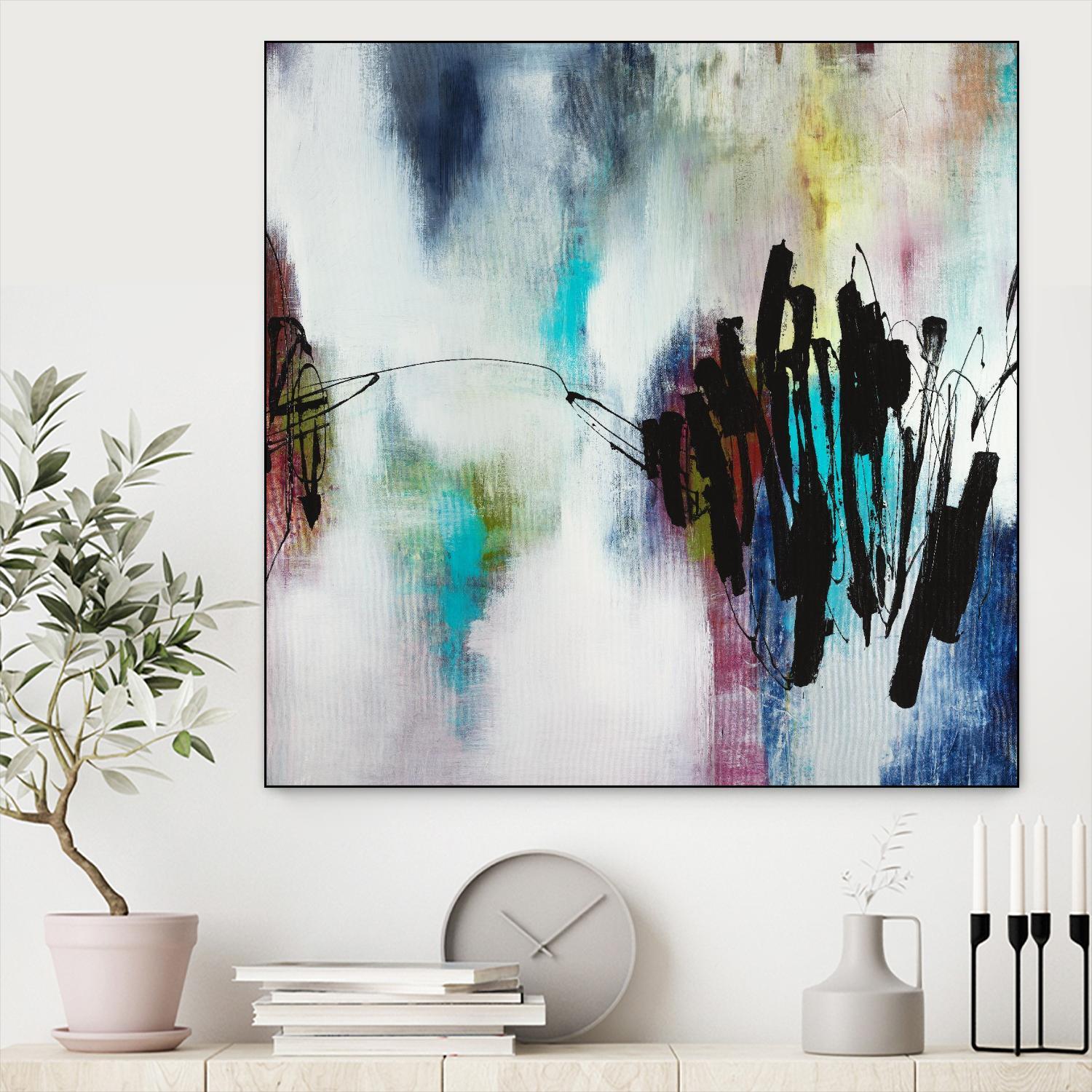 Disruptive Connection by Daleno Art on GIANT ART - pink abstract abstrait