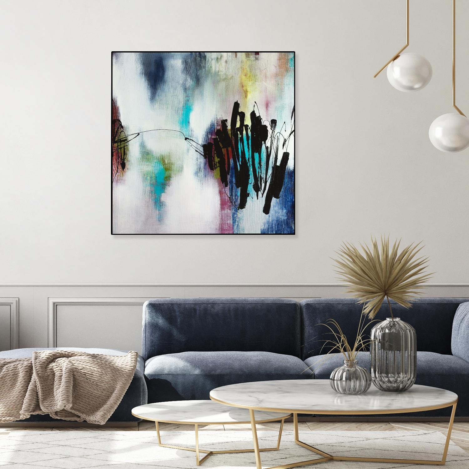 Disruptive Connection by Daleno Art on GIANT ART - pink abstract abstrait