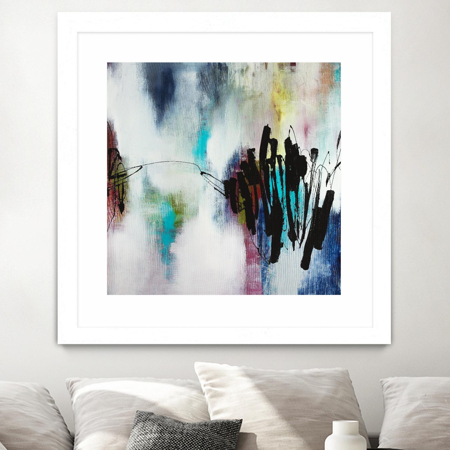 Disruptive Connection by Daleno Art on GIANT ART - pink abstract abstrait