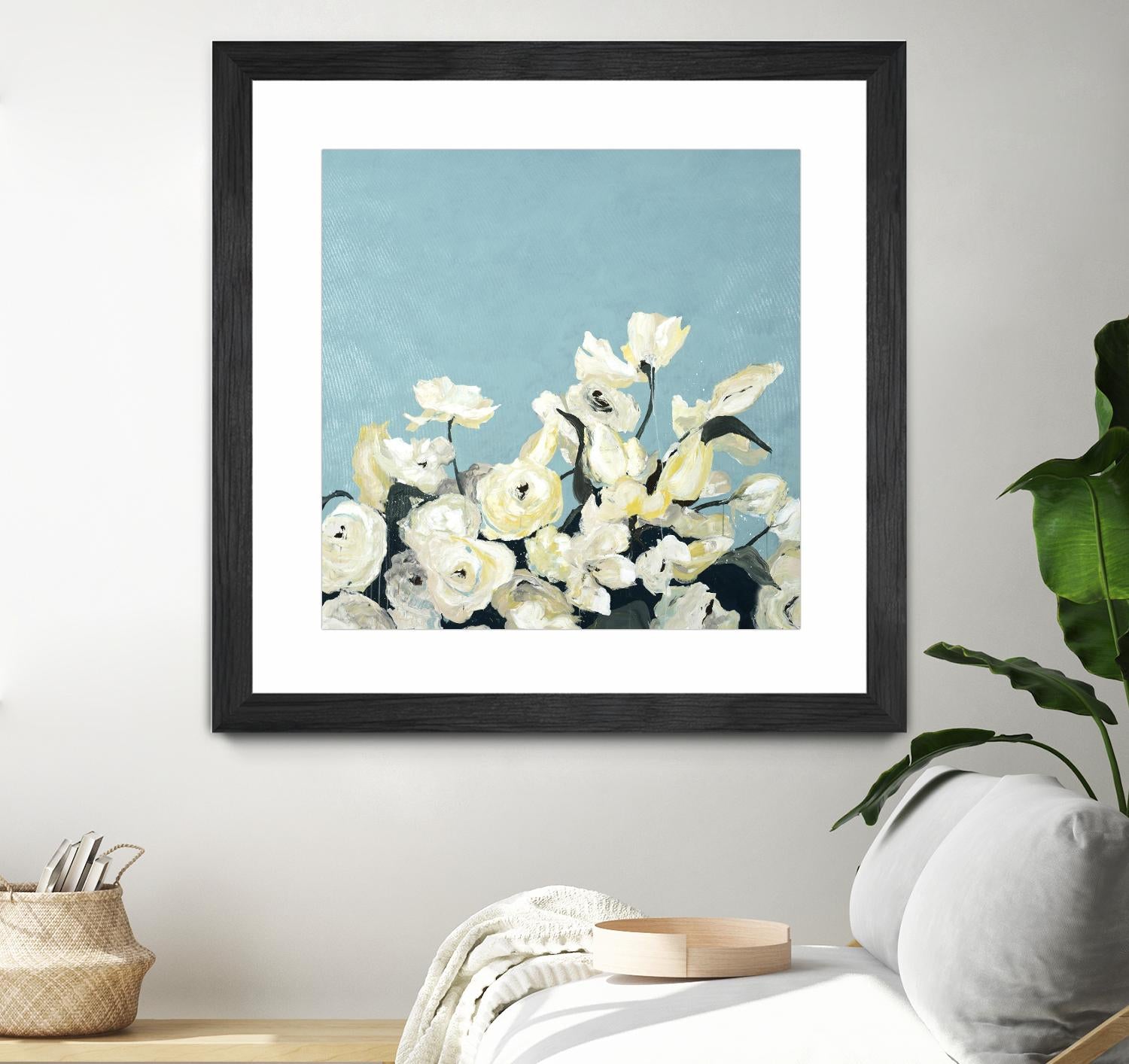 Blue Sky Blooms by Daleno Art on GIANT ART - white florals nature