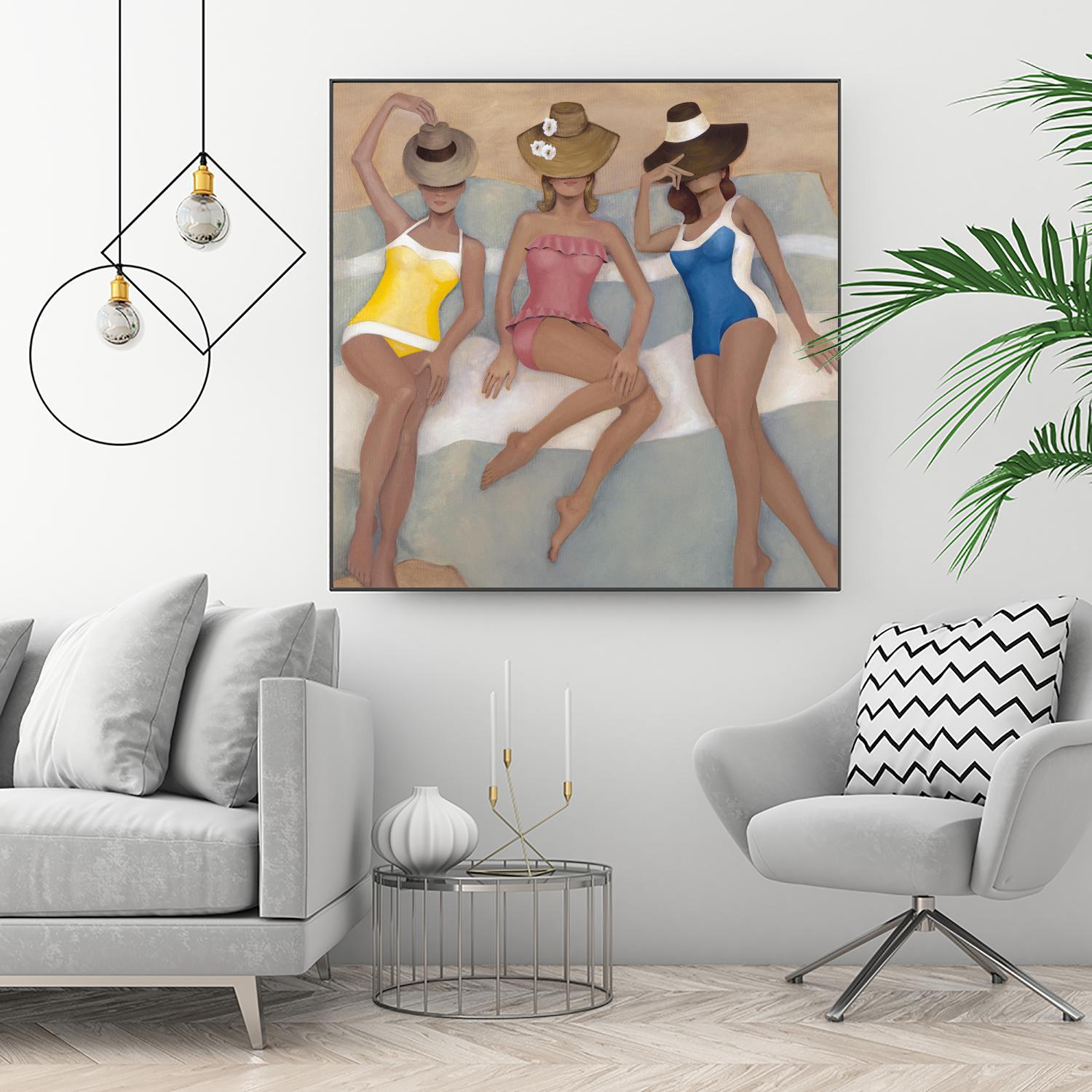 The Orange County Club.tif by Daleno Art on GIANT ART - beige costal beach