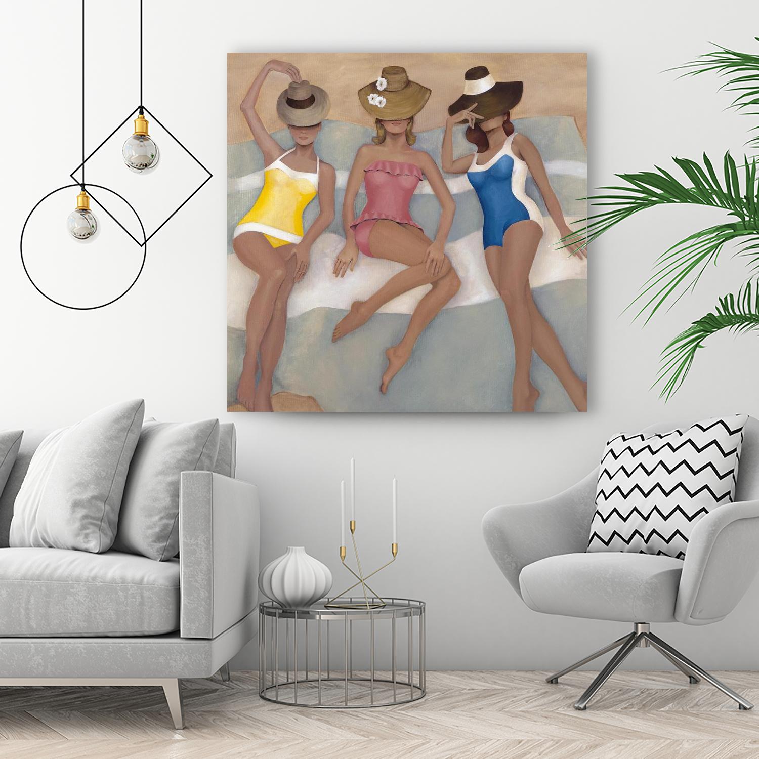 The Orange County Club.tif by Daleno Art on GIANT ART - beige figurative beach