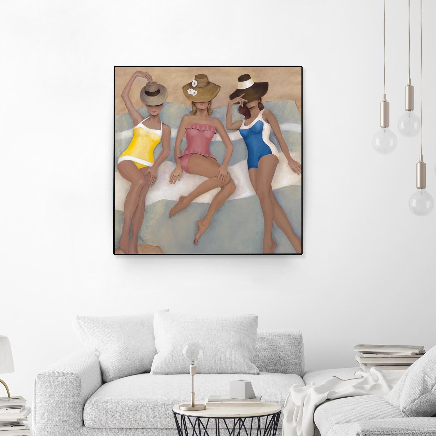 The Orange County Club.tif by Daleno Art on GIANT ART - beige costal beach