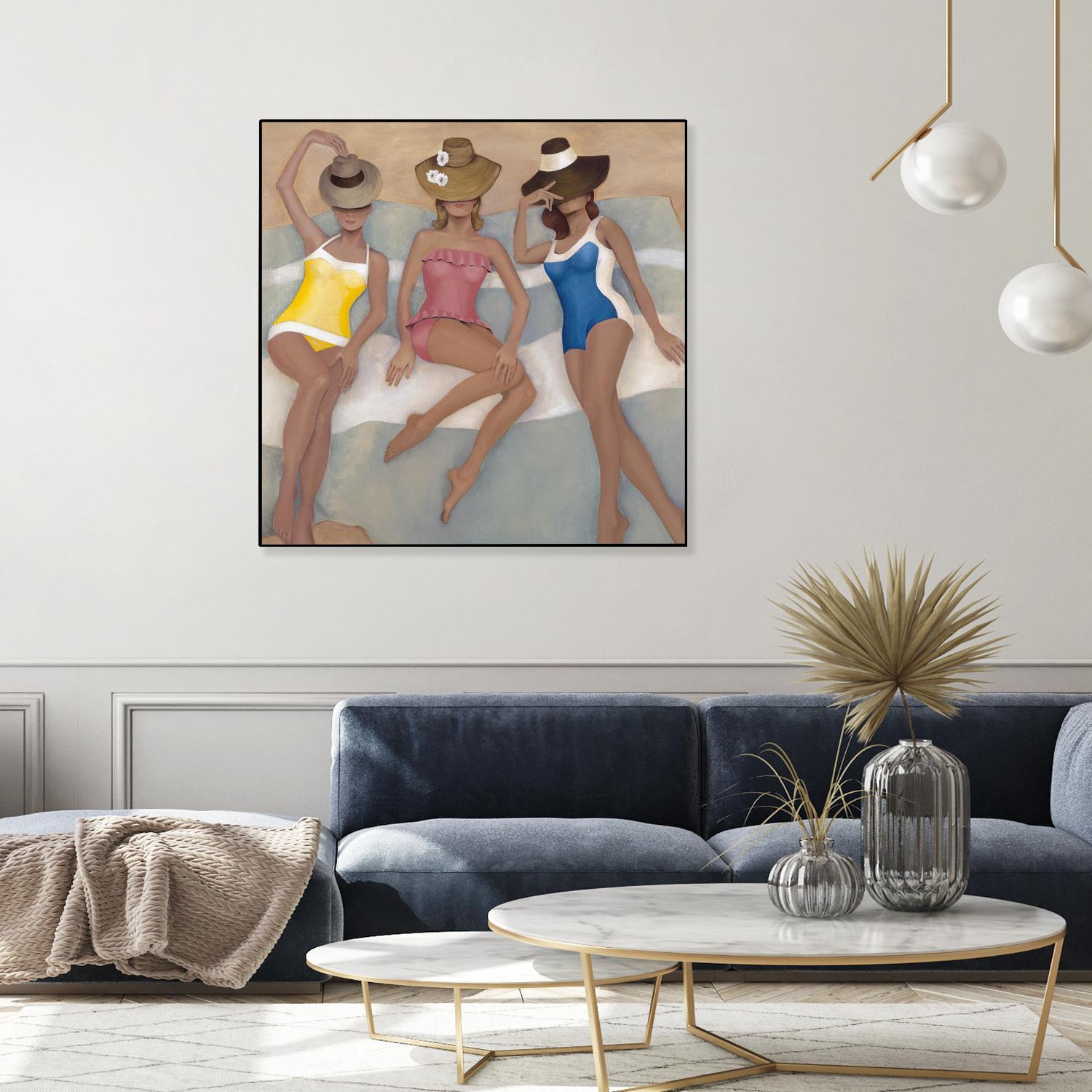 The Orange County Club.tif by Daleno Art on GIANT ART - beige costal beach