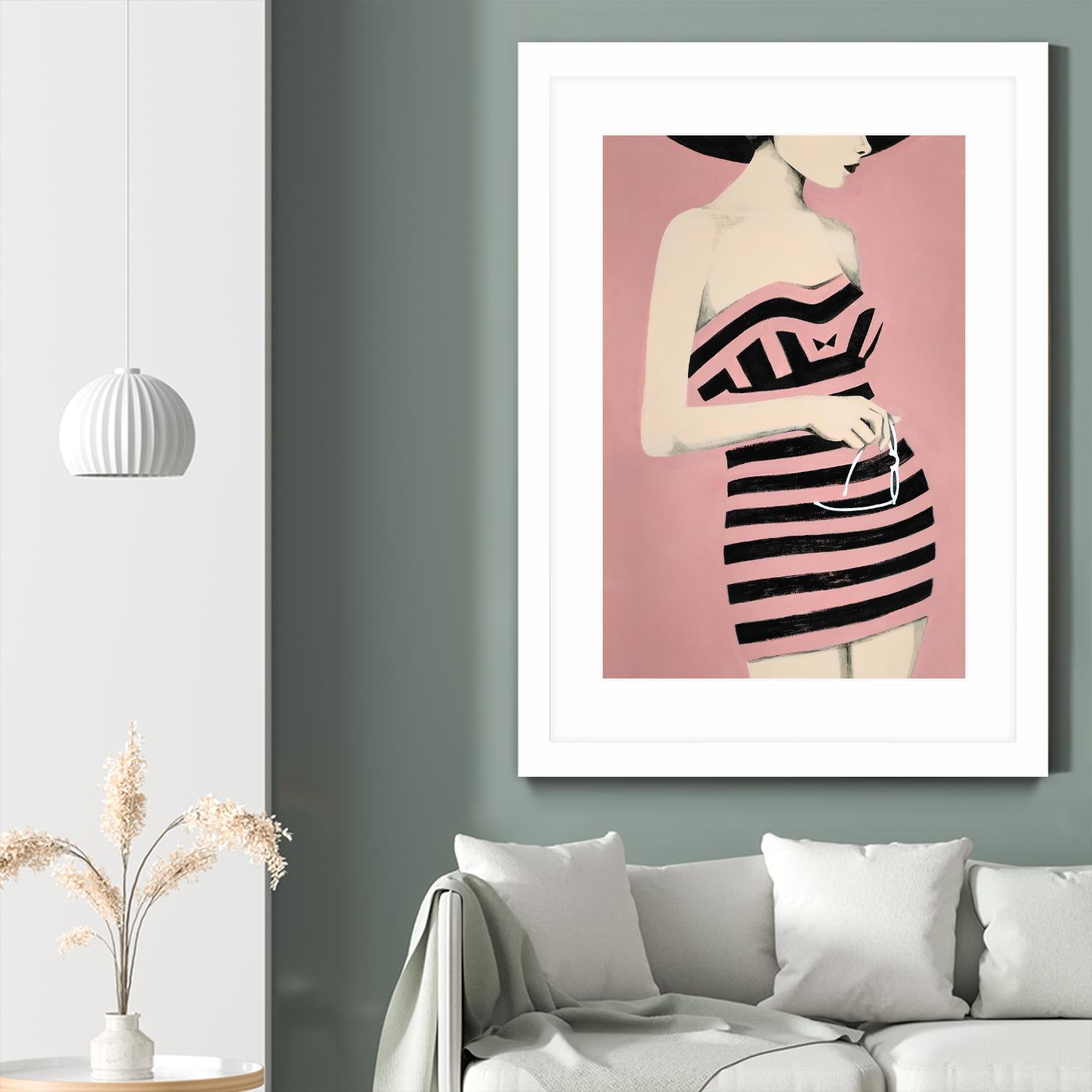 Sally by Daleno Art on GIANT ART - pink figurative women