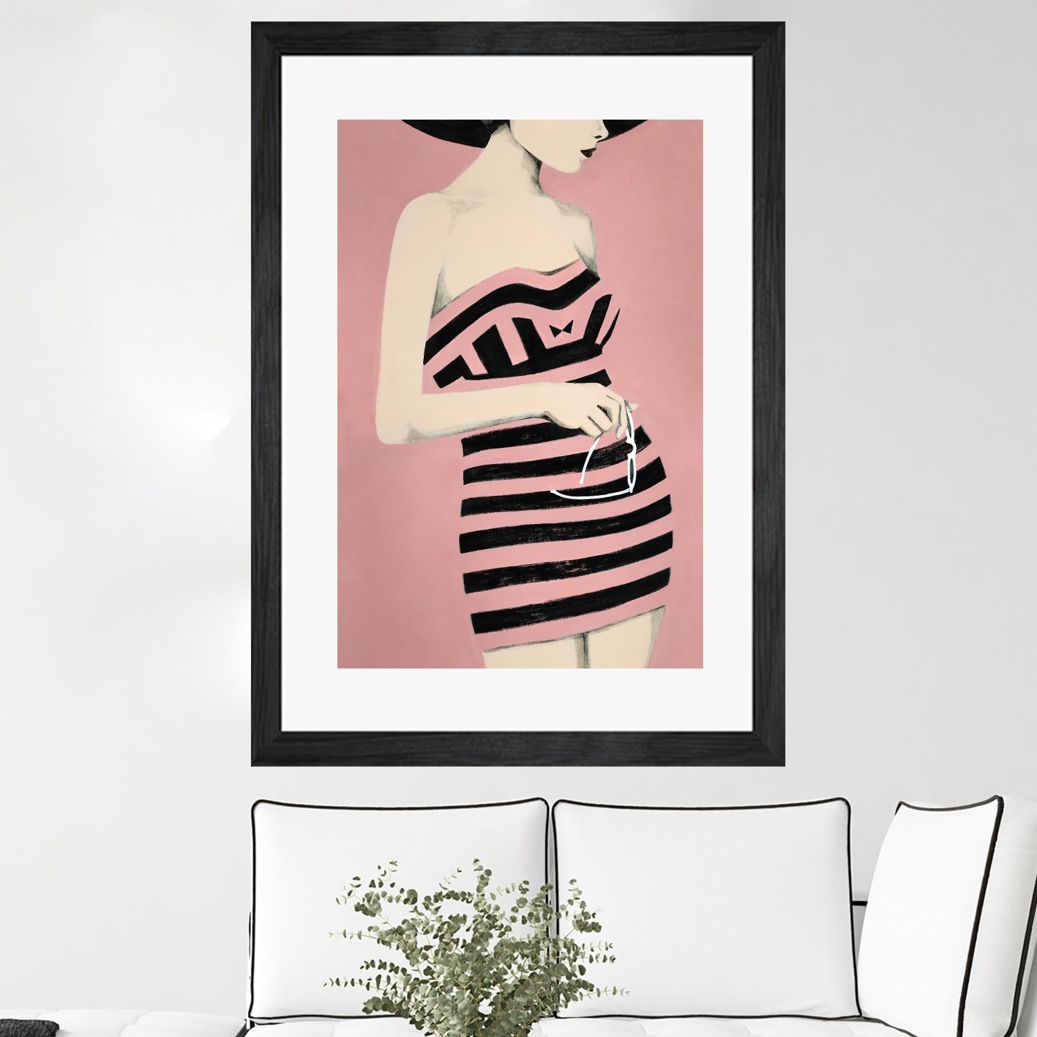 Sally by Daleno Art on GIANT ART - pink figurative women
