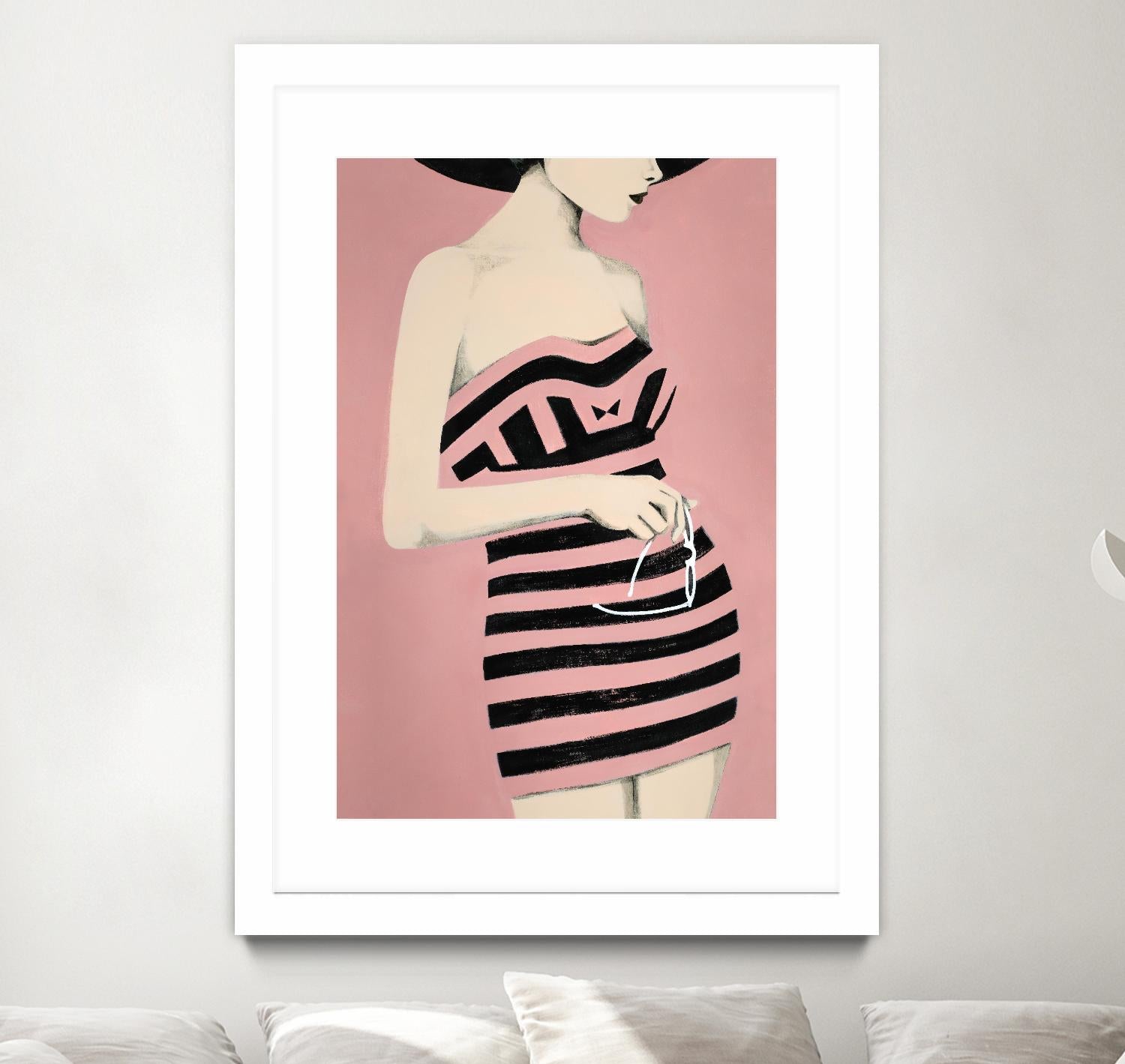 Sally by Daleno Art on GIANT ART - pink figurative women