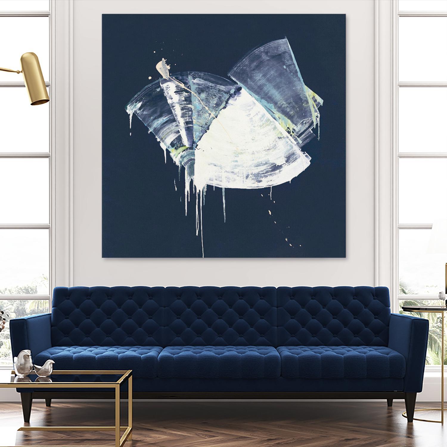 Bells in Motion by Daleno Art on GIANT ART - green abstract abstrait