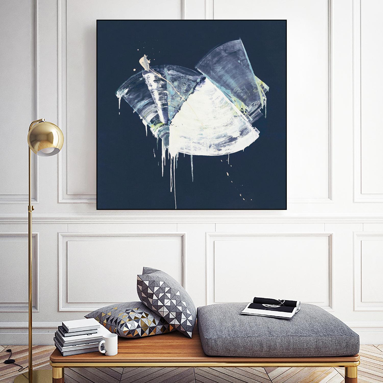 Bells in Motion by Daleno Art on GIANT ART - green abstract abstrait