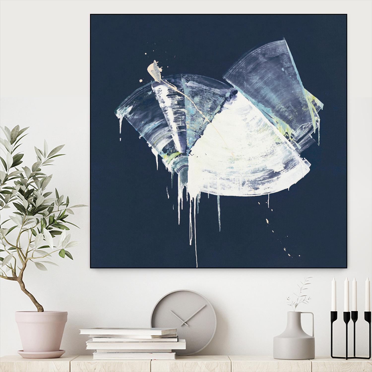 Bells in Motion by Daleno Art on GIANT ART - green abstract abstrait